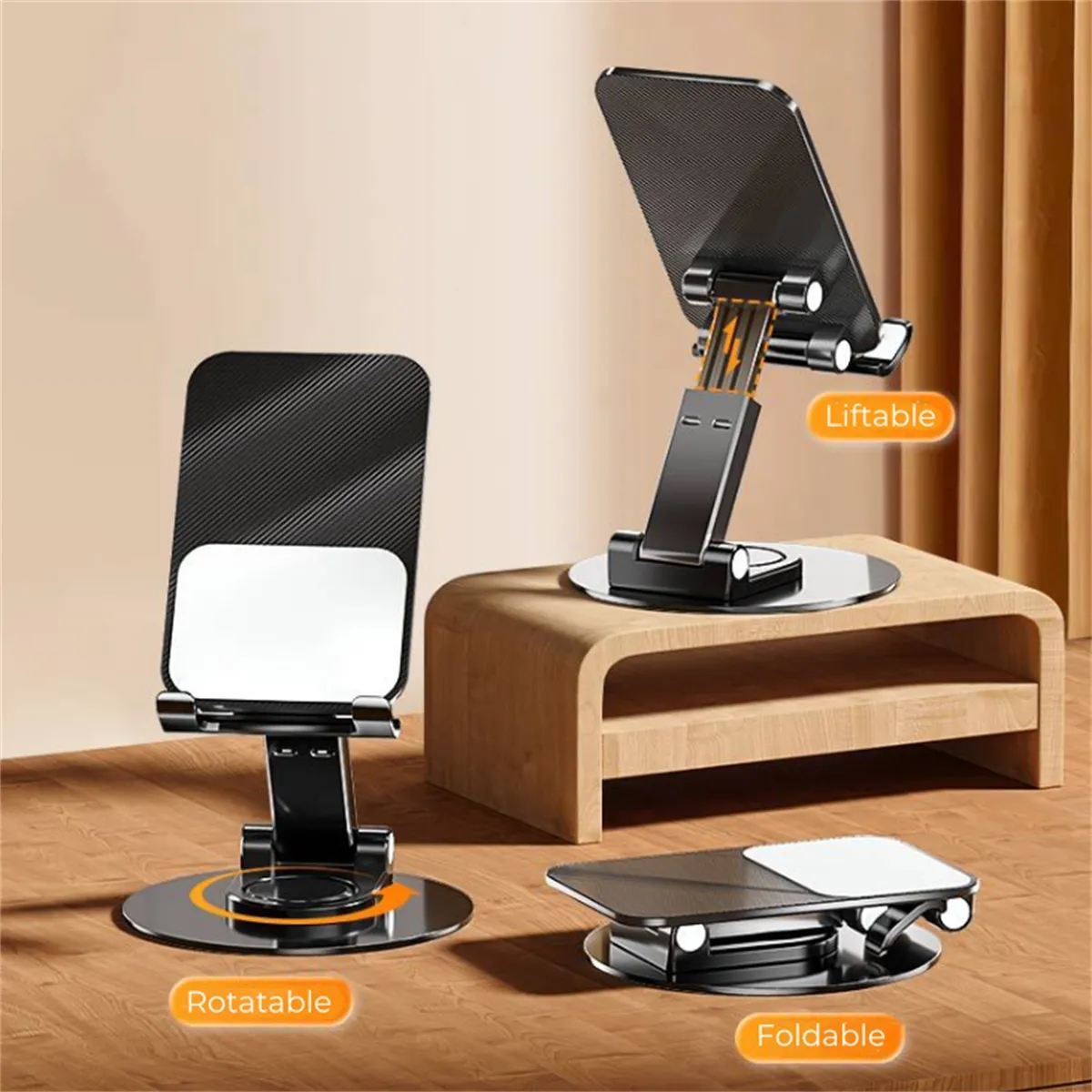 Rotating Height Adjustable Cell Phone Stand for Desk 6