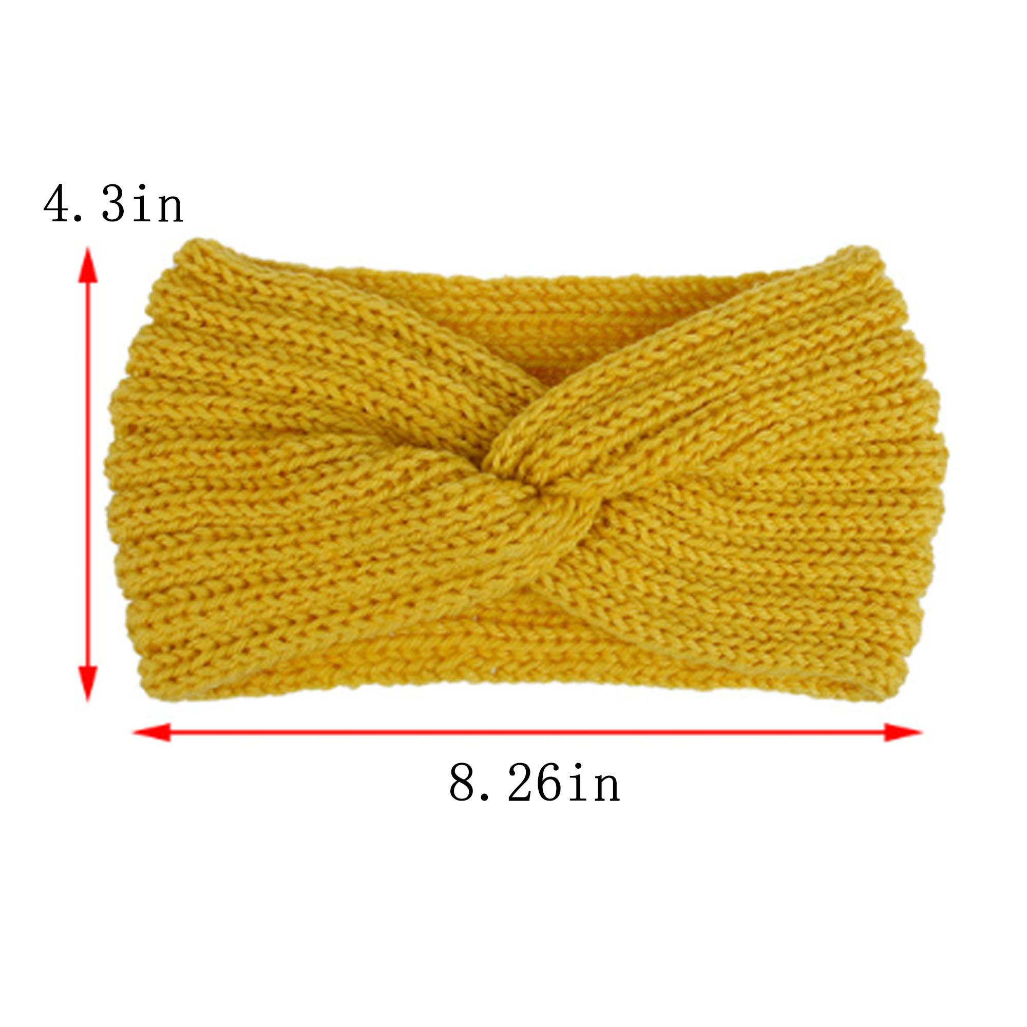 Acrylic Yarn Cozy Knit Headband For Winter Warmth 2