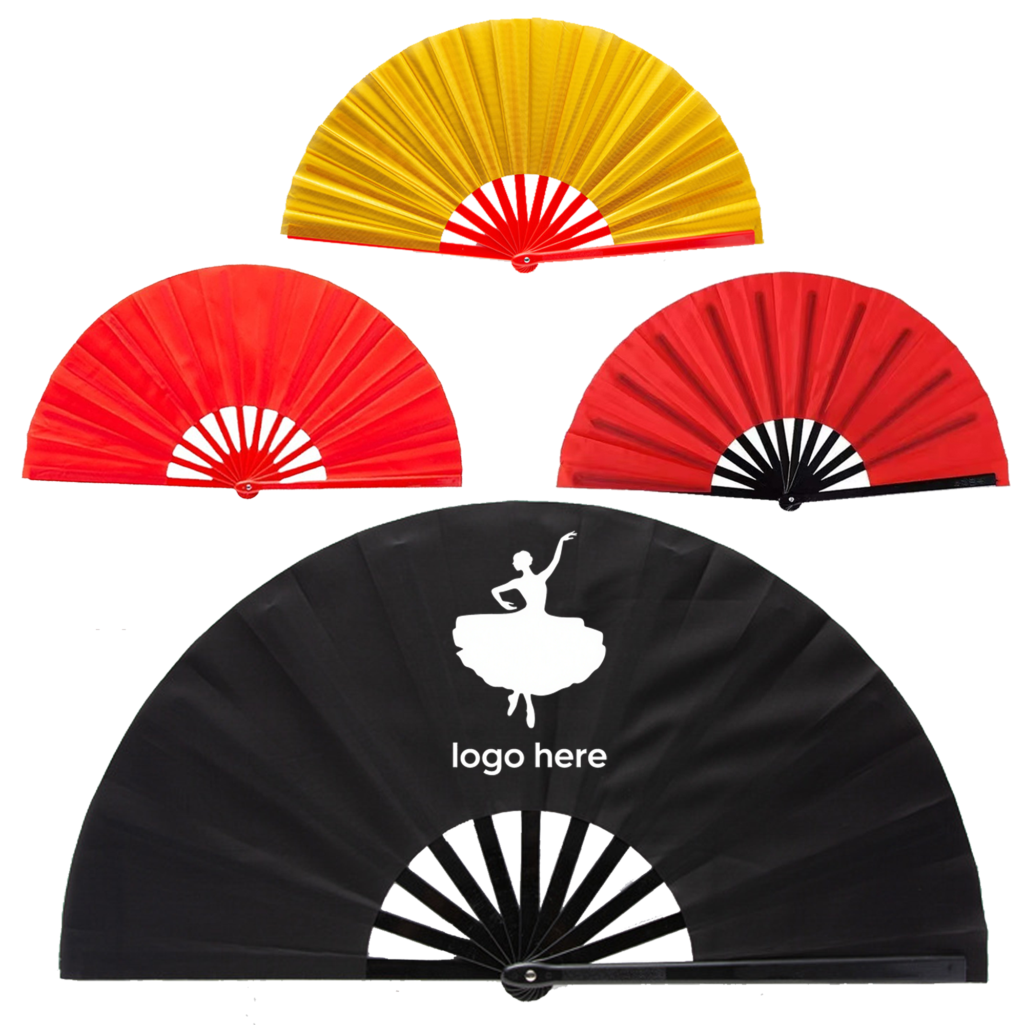 Double Sided Oversized Collapsible Festival Fan 7