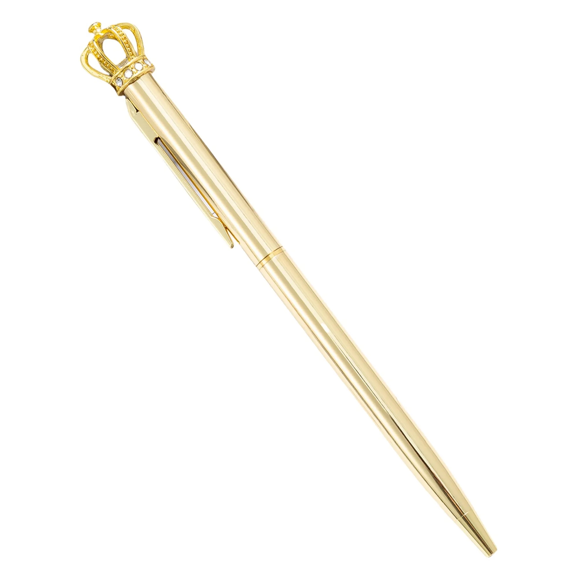 MOQ 50 Crystal Crown Shape Ballpoint Pen 8