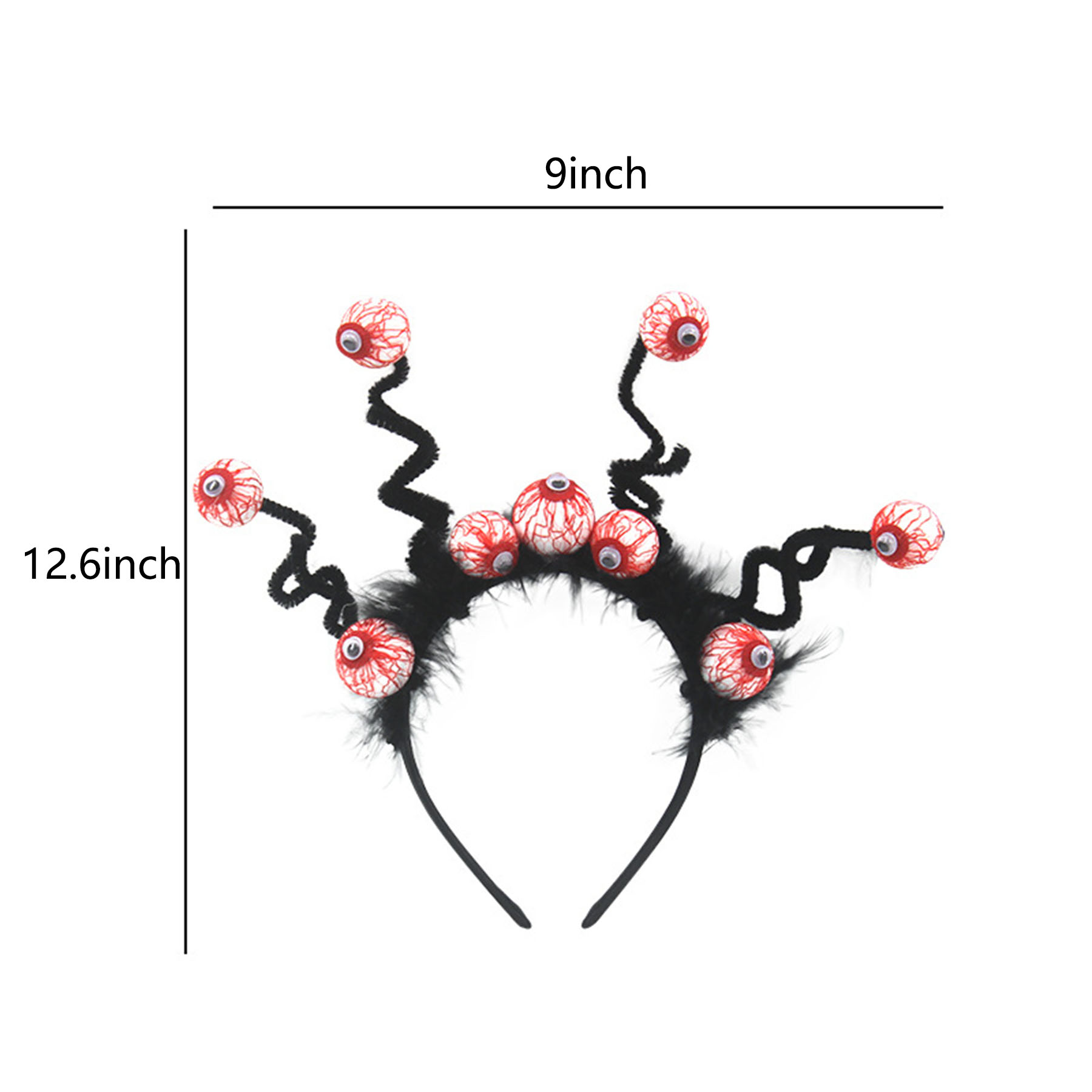 Plastic ghost eye ball headband 2