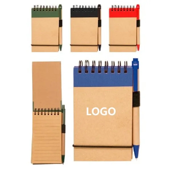 Eco Mini Notebook with Pen 2