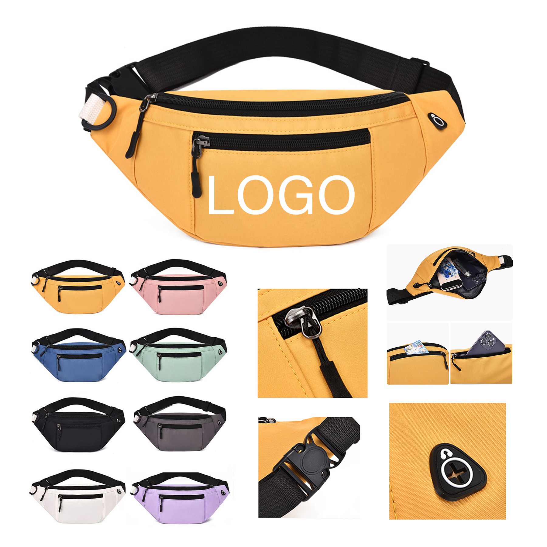 Oxford Cloth Crossbody Bag