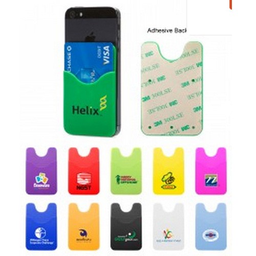 Silicon Cellphone Business Card Holder 1