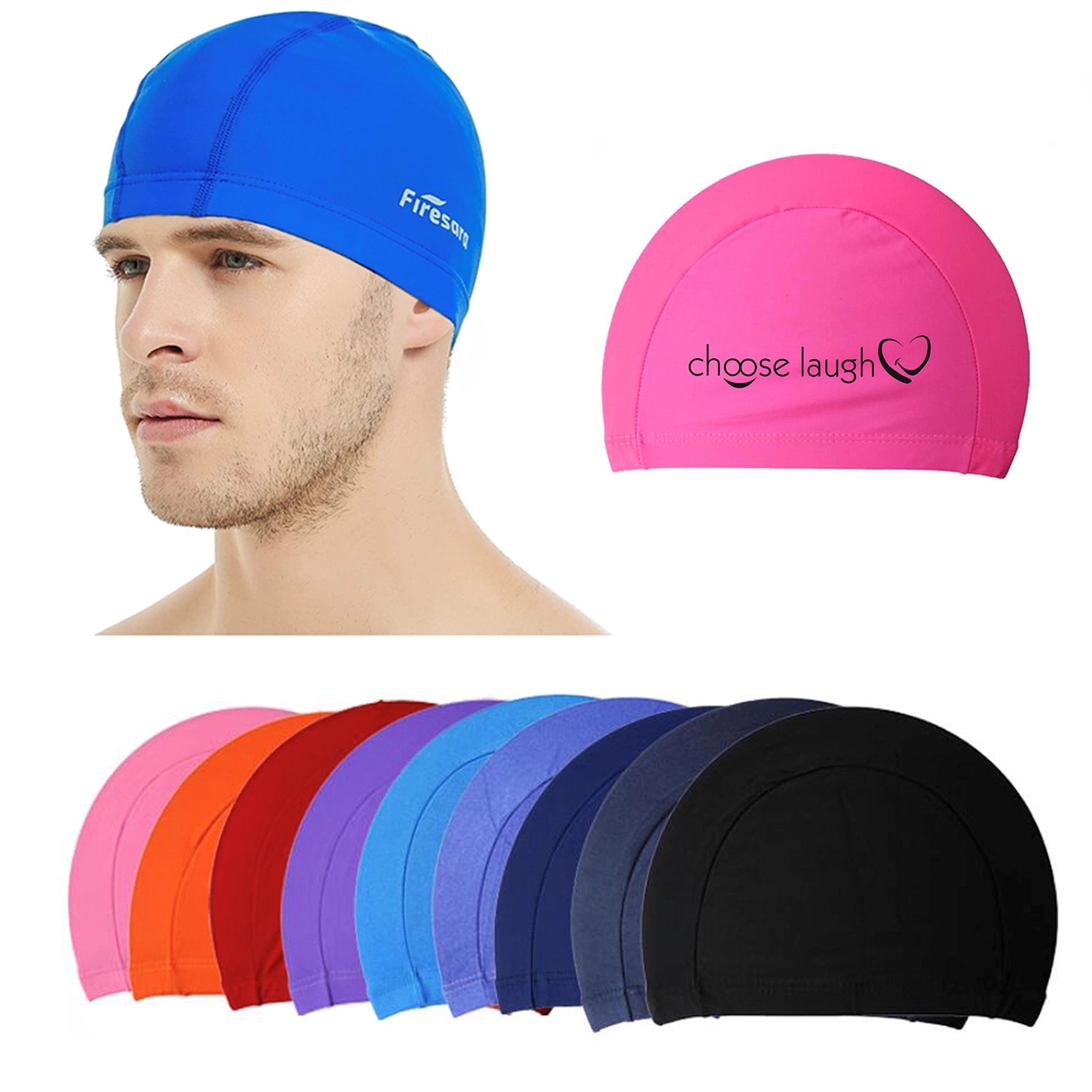 High Elasticity Nylon Swimming Cap 1