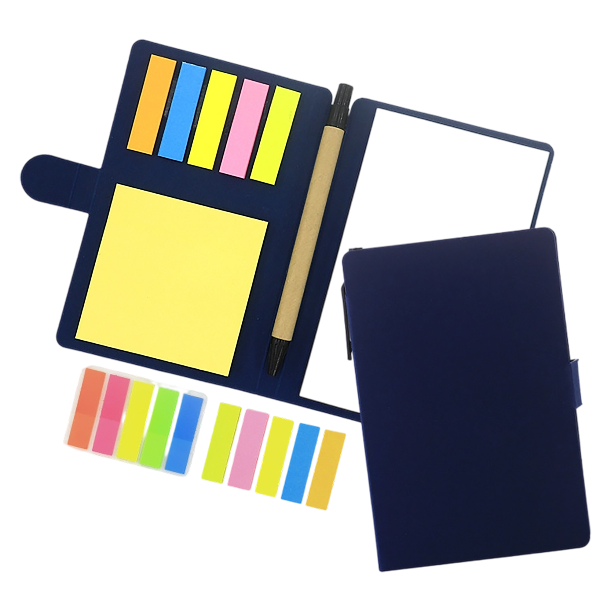 Kraft Paper Sticky Note Set With Ballpoint Pen 4