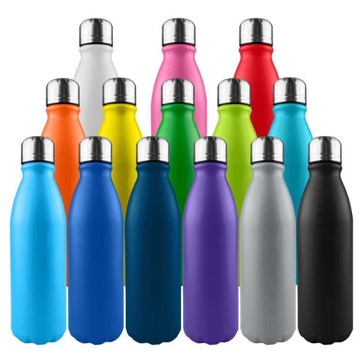 Komo Shiny Aluminium Drink Bottle Single Wall 21
