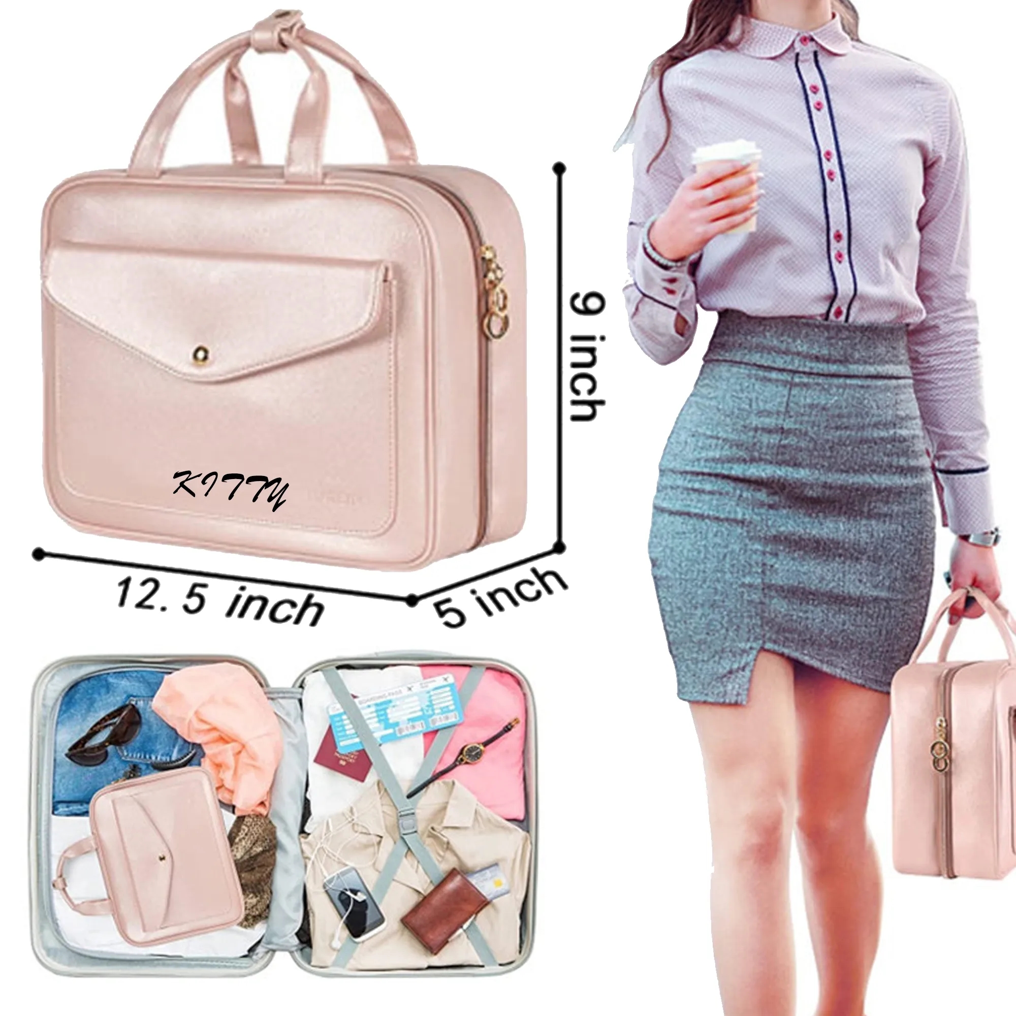 Fashionable Travel Portable Storage Toiletry & Makeup Bag 7