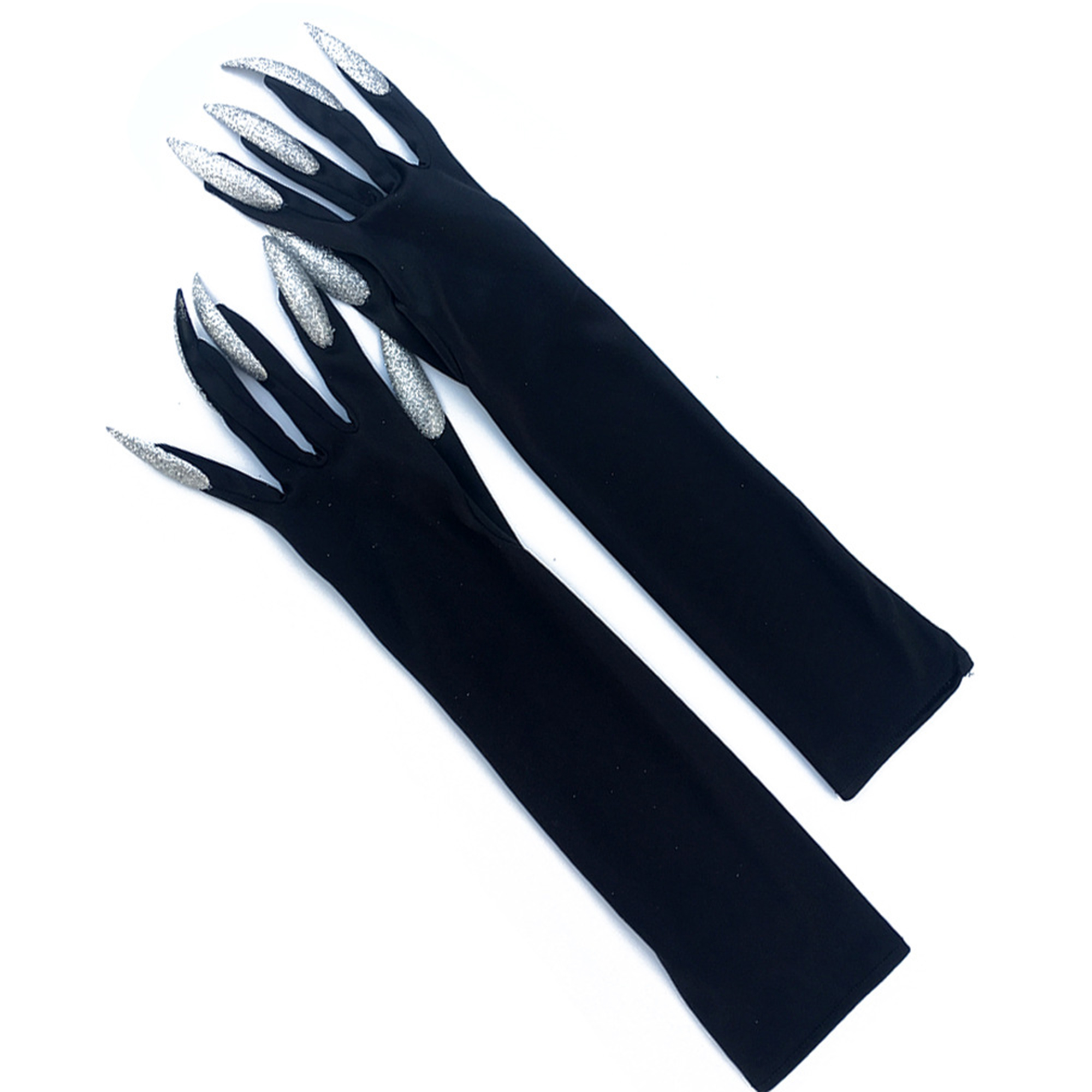Halloween witch long nail gloves 1