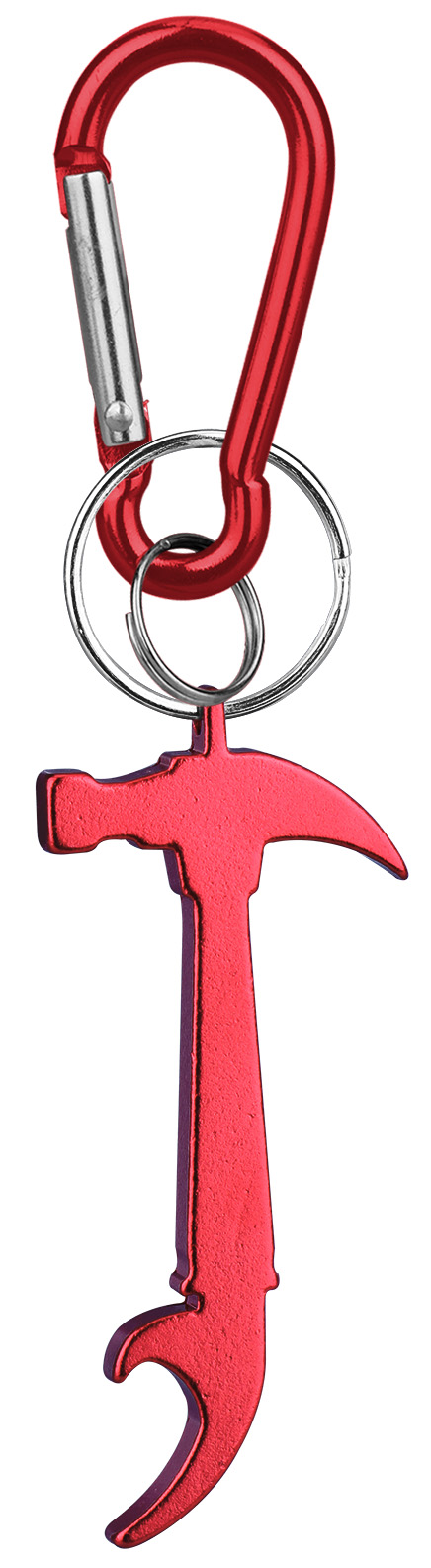 Hammer Shaped Bottle Opener Key Holder and Carabiner 2