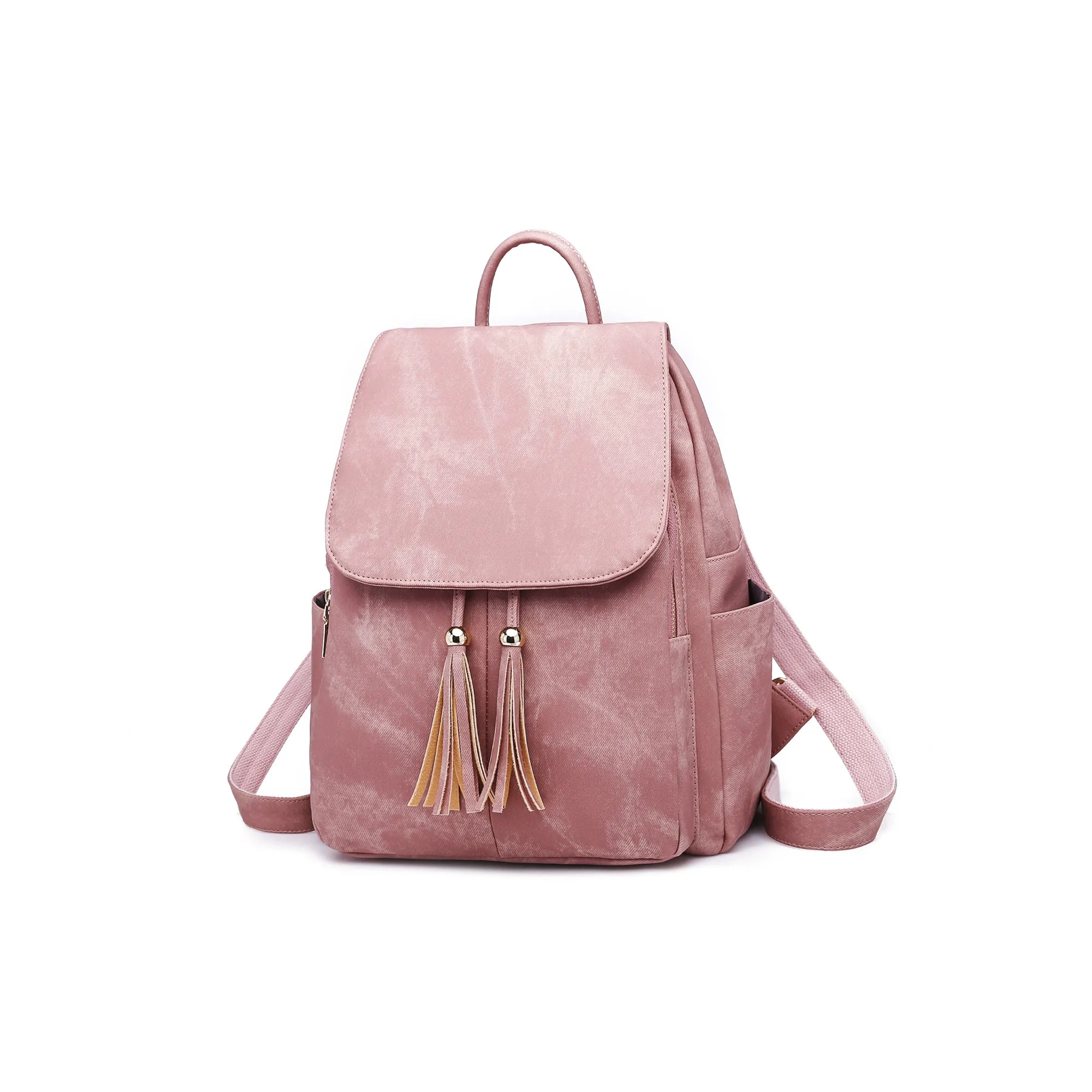 PU Leather Tassel Decorated Backpack 6