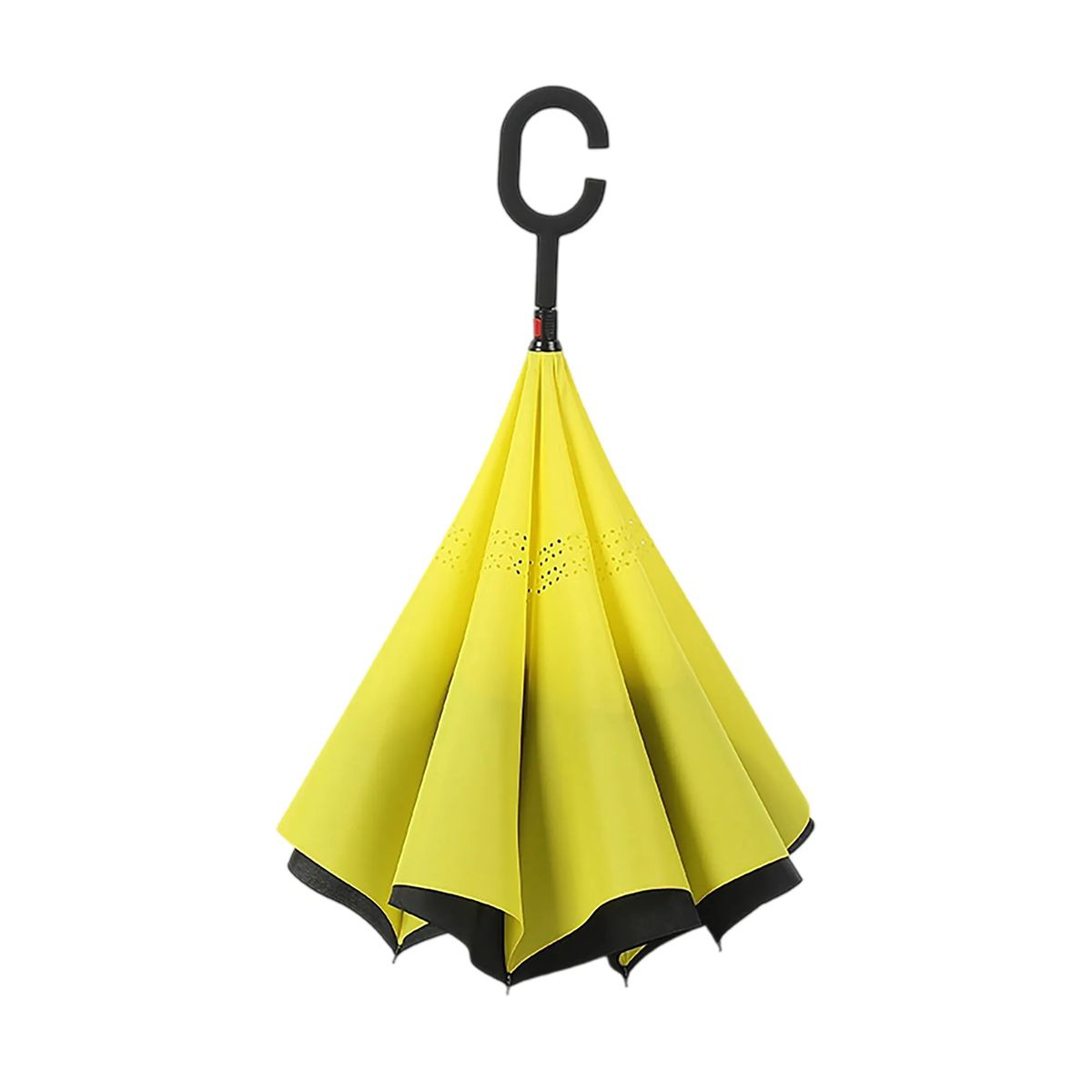 Durable Pongee Inversion Umbrella with Fiberglass Frame 5