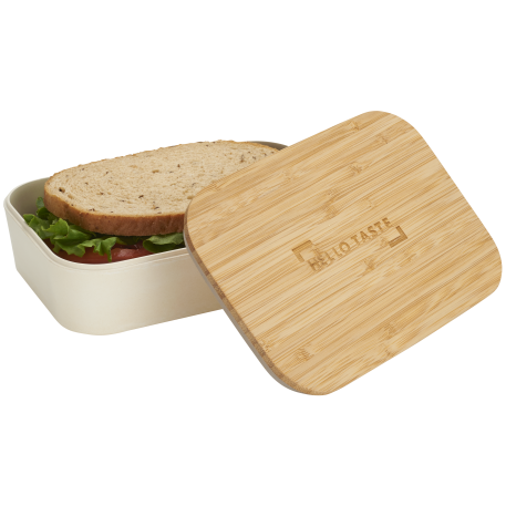 Bamboo Fiber Lunch Box with Cutting Board Lid 81