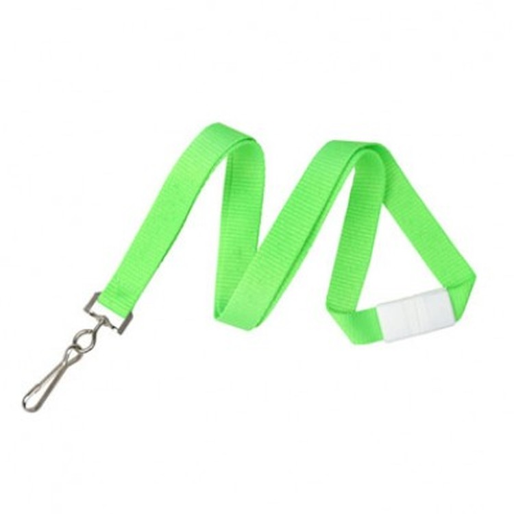 5/8" Flat Blank Lanyard with Breakaway (J-Hook) 4