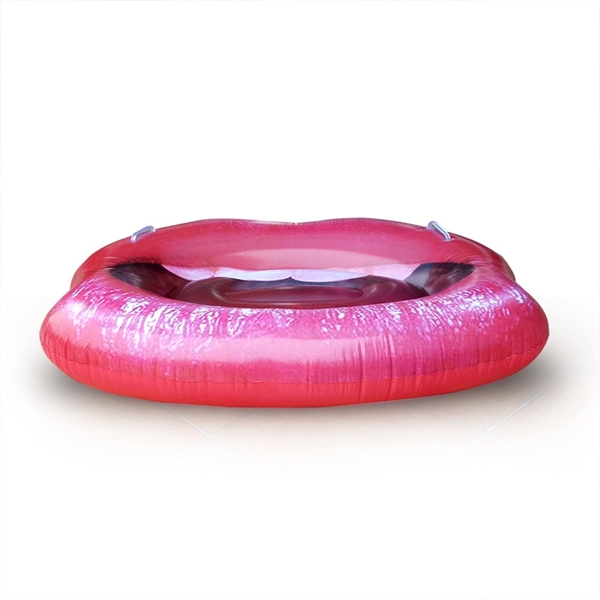 Inflatable Red Lip Sofa Pool Float Water Toy 2