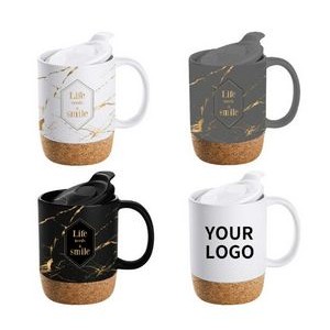 Valentine's Day Christmas Ceramic Coffee Mug With PP Lid 3