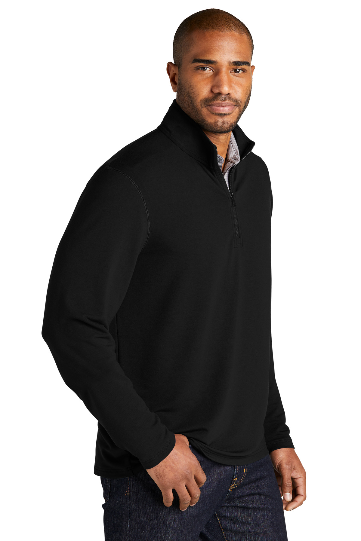 Port Authority Microterry 1/4-Zip Pullover K825, custom hoodie or sweatshirt with logo imprint 6