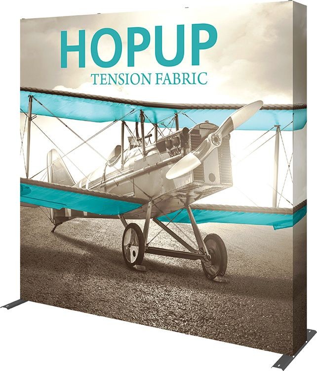 Hopup 7.5ft Straight Display & Full Fabric Graphic