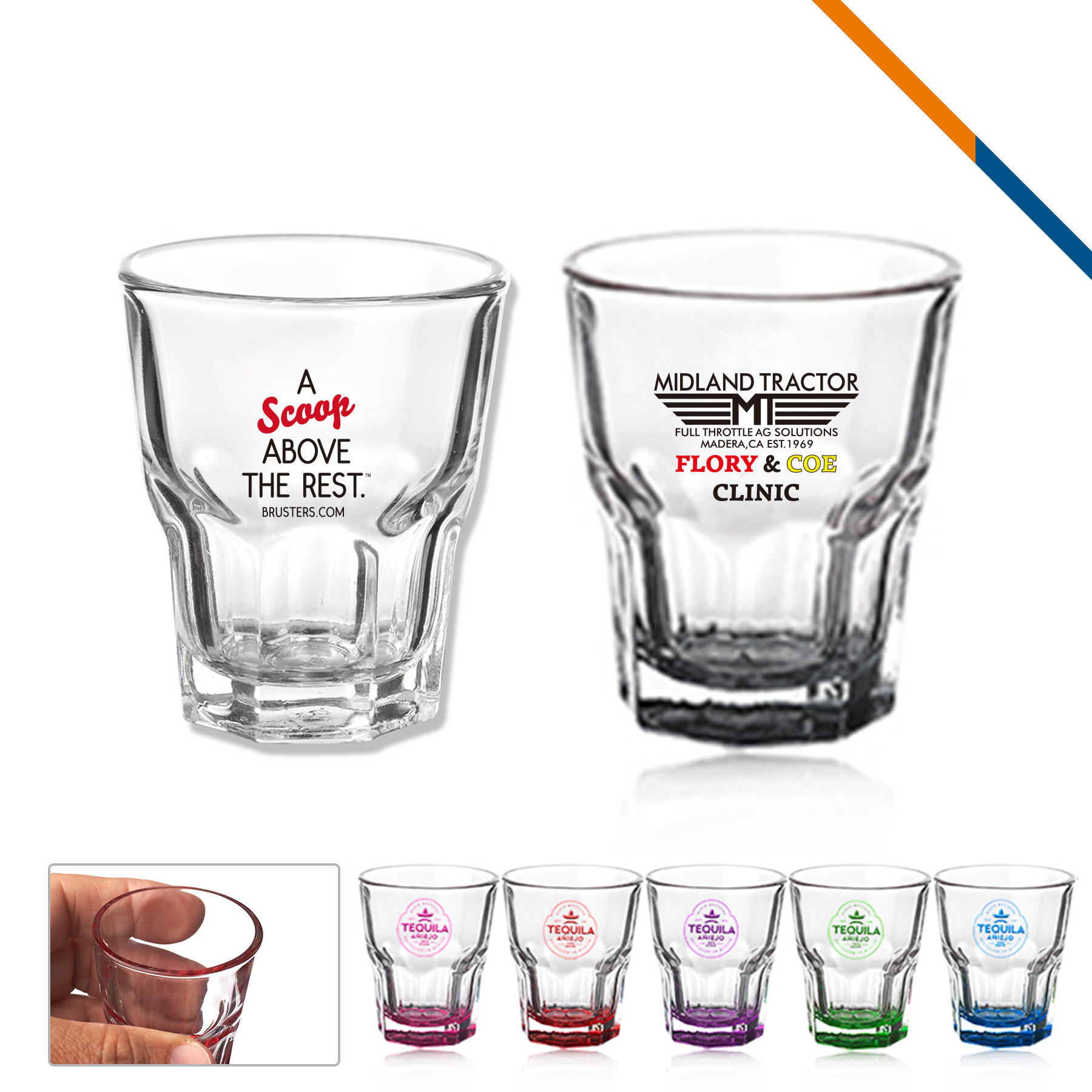 Dermot Tequileria Shot Glasses - 1.5 OZ. 2
