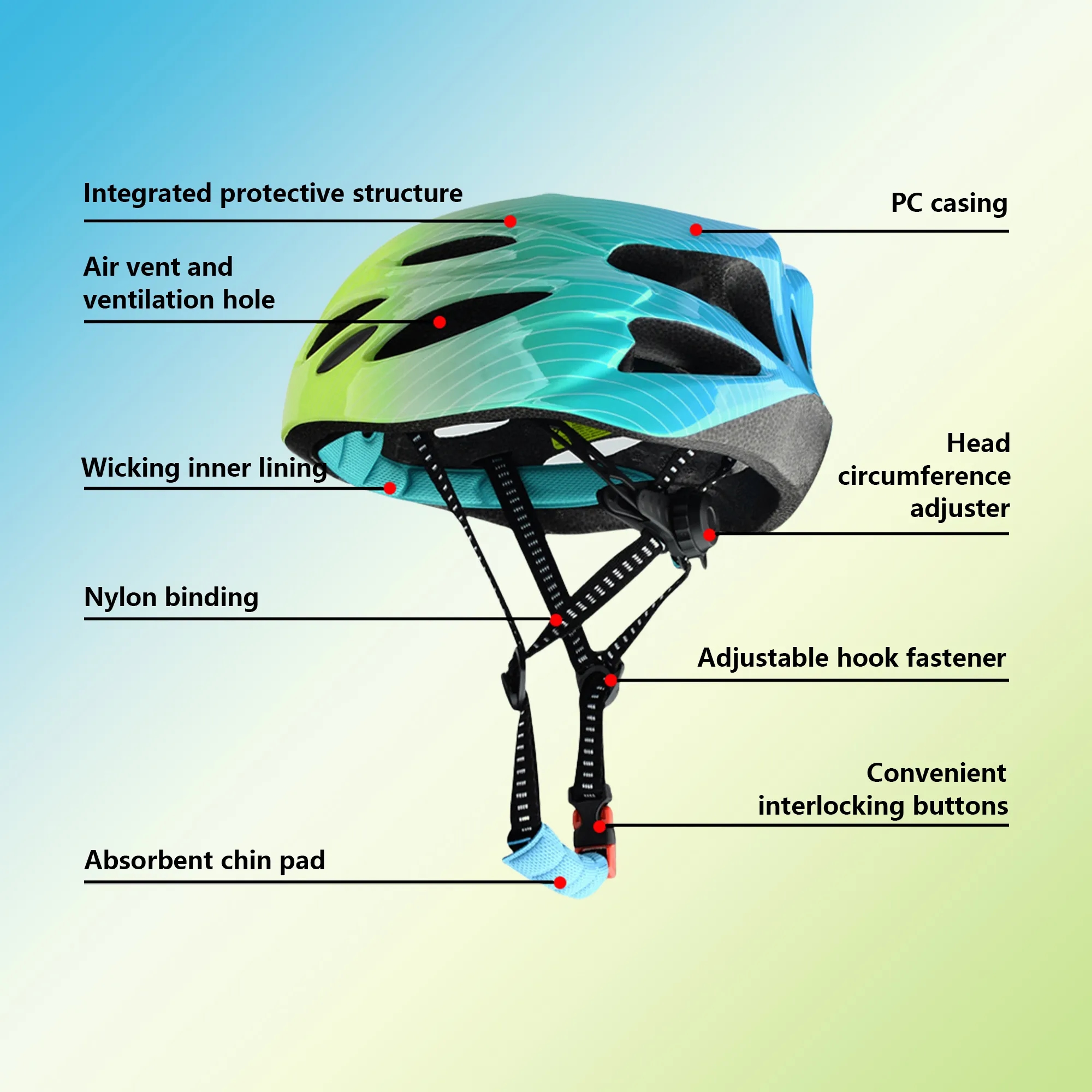 Adjustable Children's Multi-Sport Safety Helmet 7