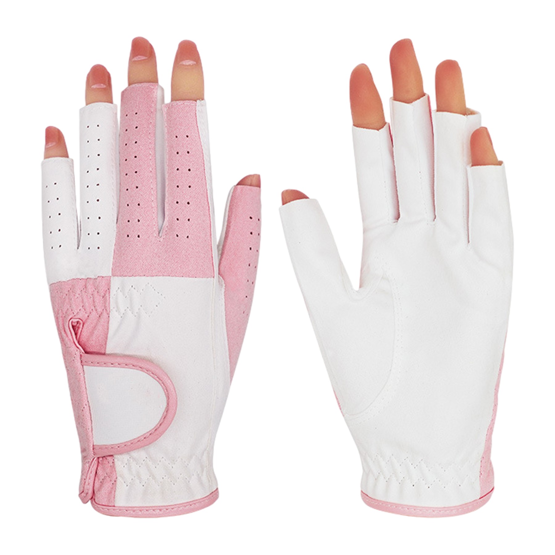 Golf Women Fingerless Gloves Pair 3