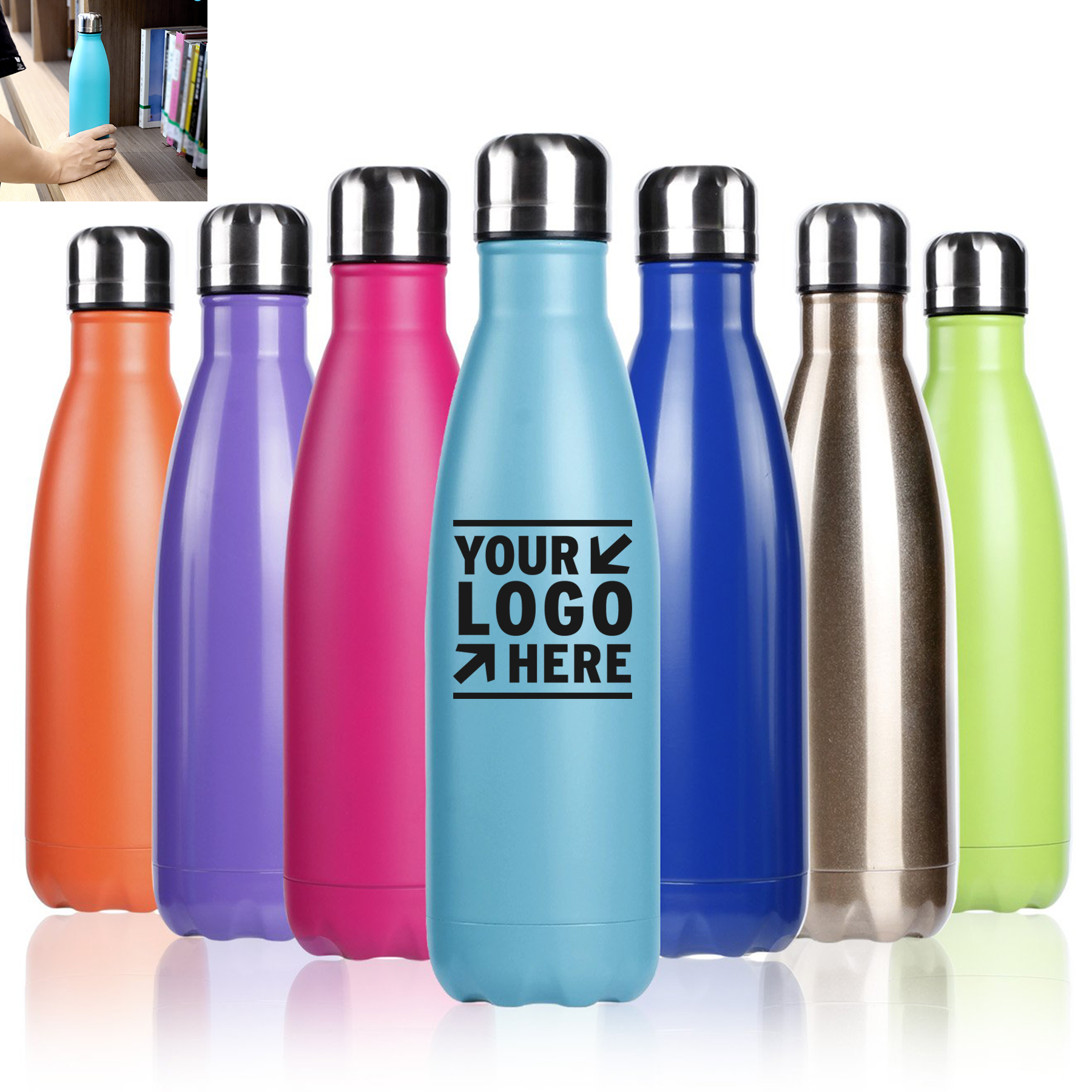 17oz Vacuum Insulated Flask Water Bottle 2