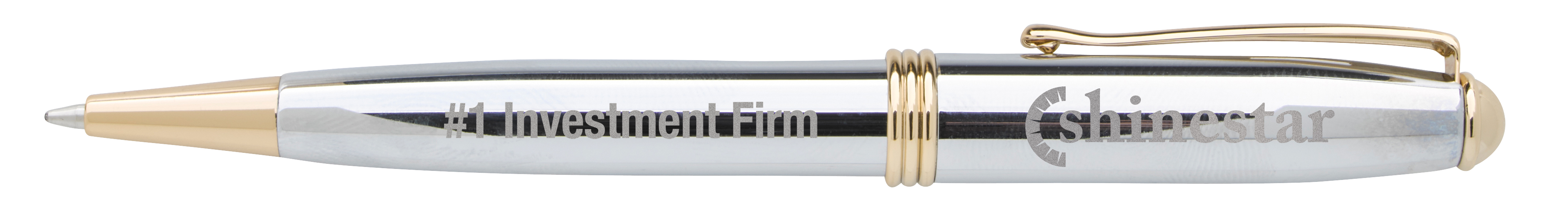 Souvenir® Worthington® Chrome Ballpoint Pen 3