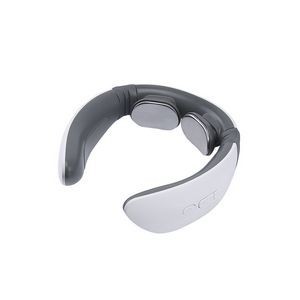 White Electric Neck Massager With Magnetic Electrode Pads 13