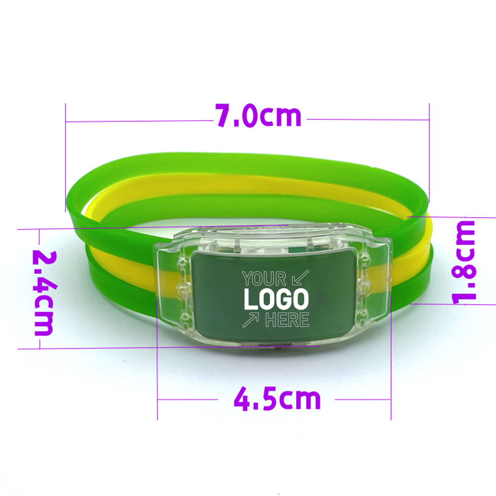 Qatar World Cup National Flag LED Silicone Wristband 4