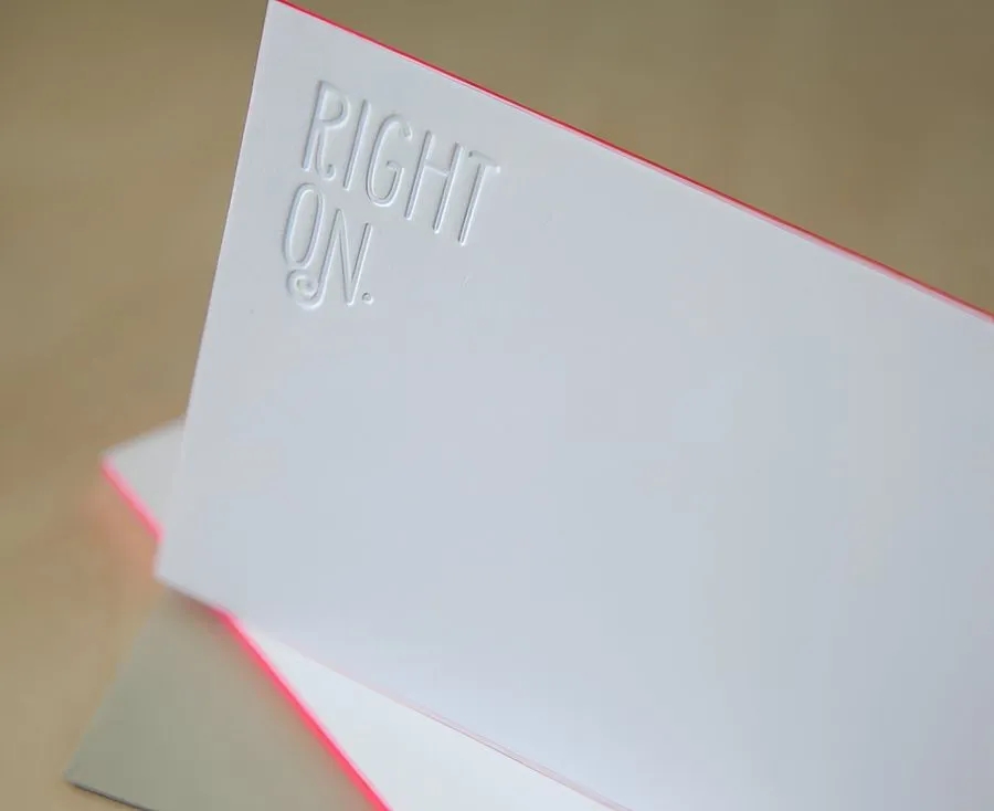 Letterpress Edge Painted Notecards 8