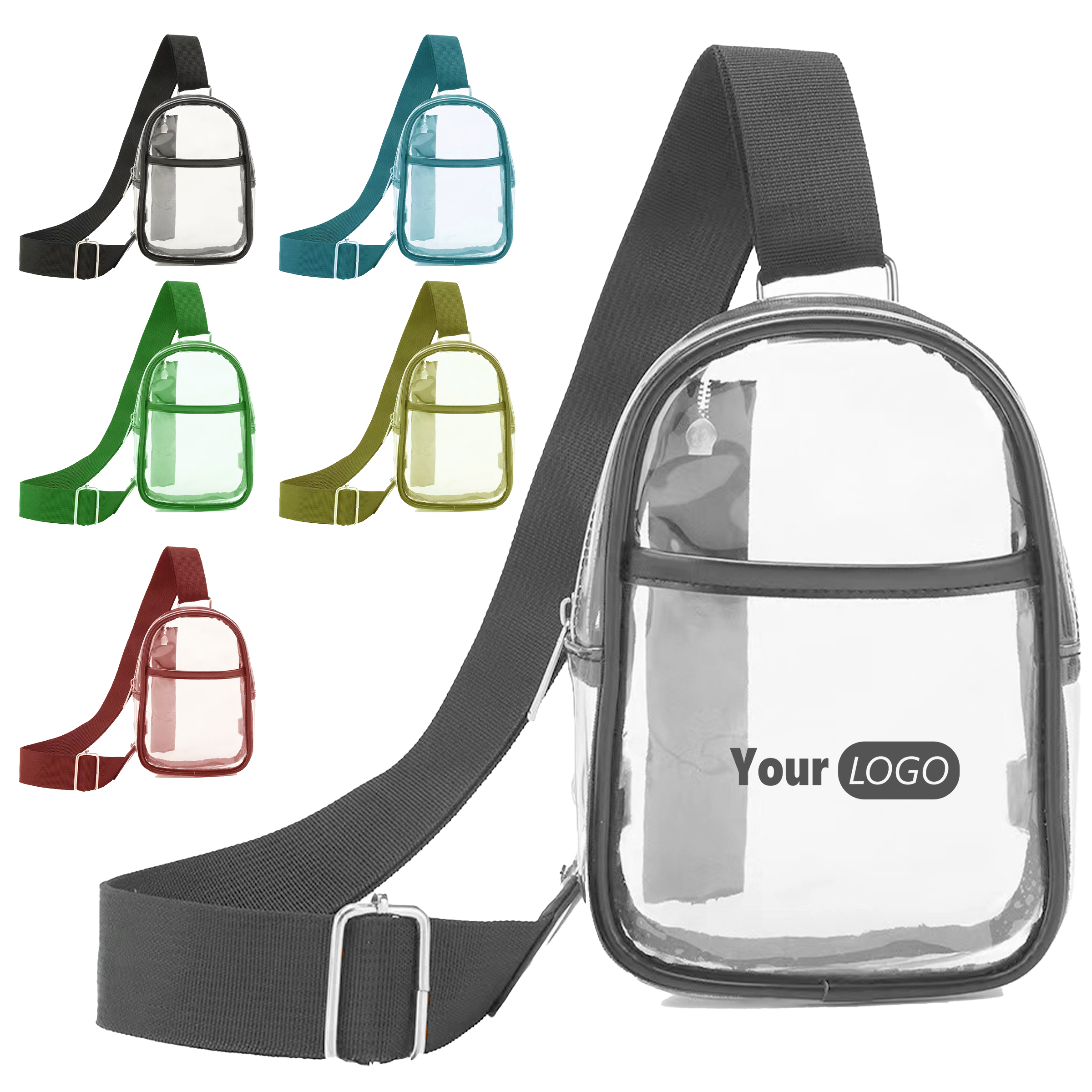 Pvc Durable Clear Sling Bag 2