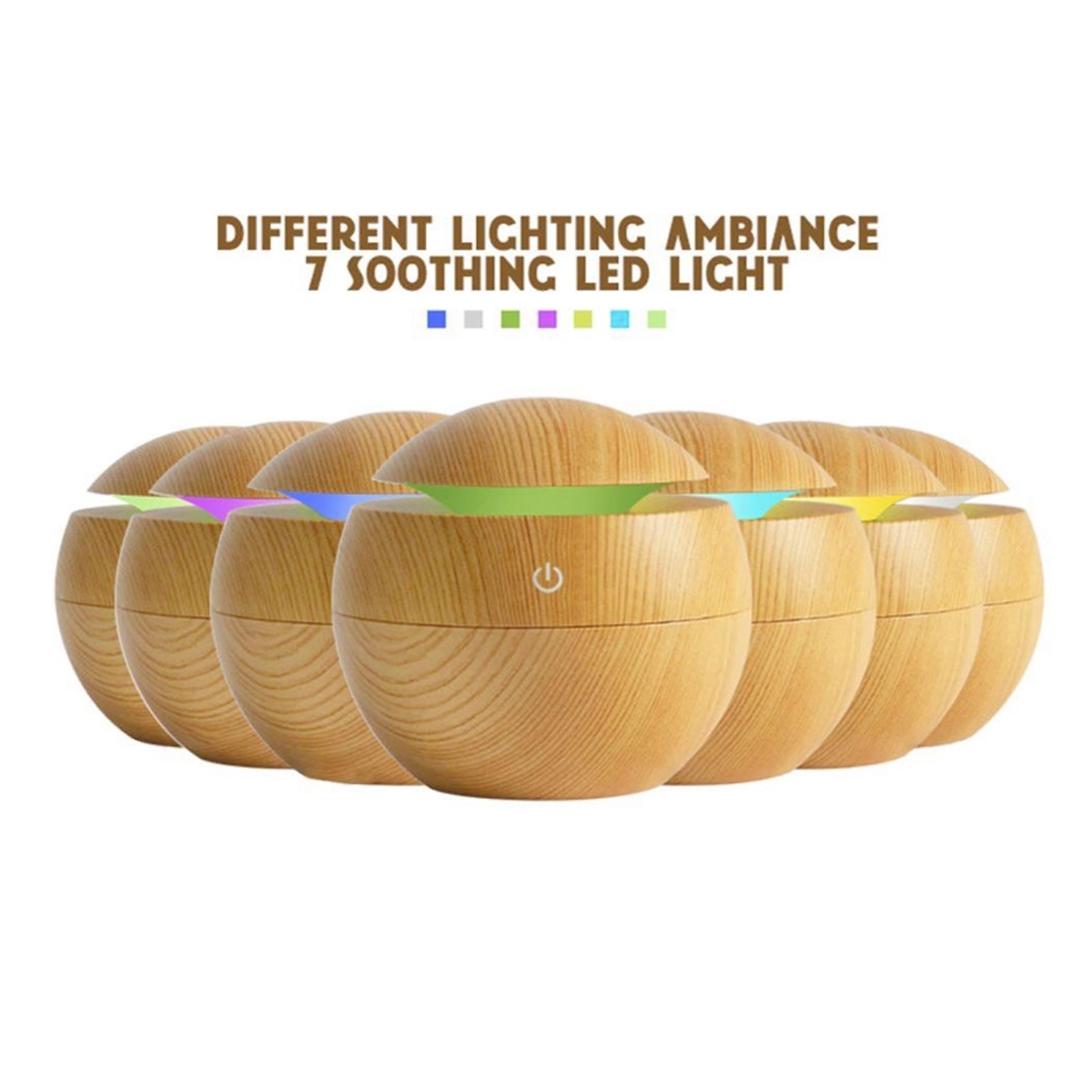 7 Colors Aroma Humidifier Mini Travel Diffuser 9