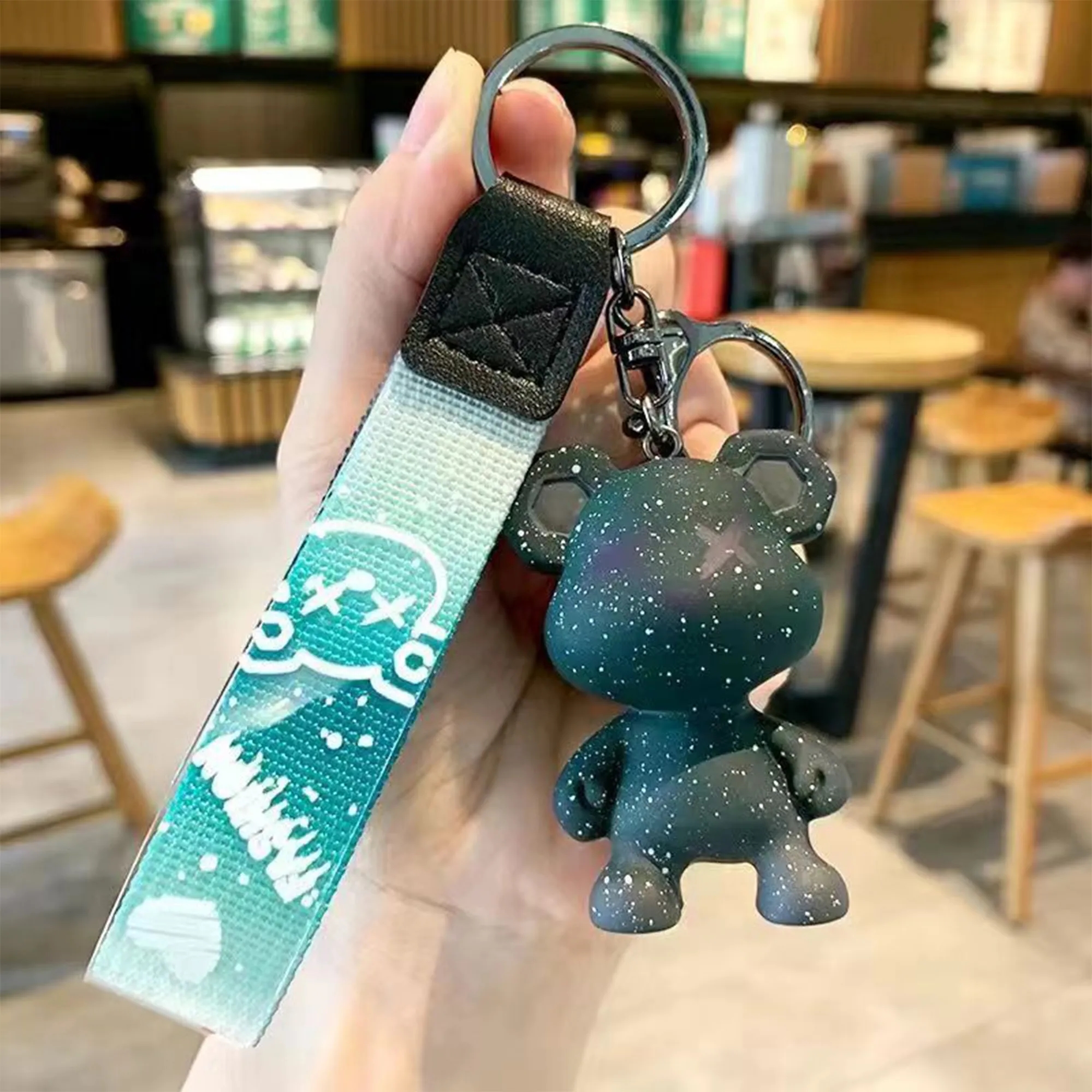 Starry Sky Bear Keychain 1