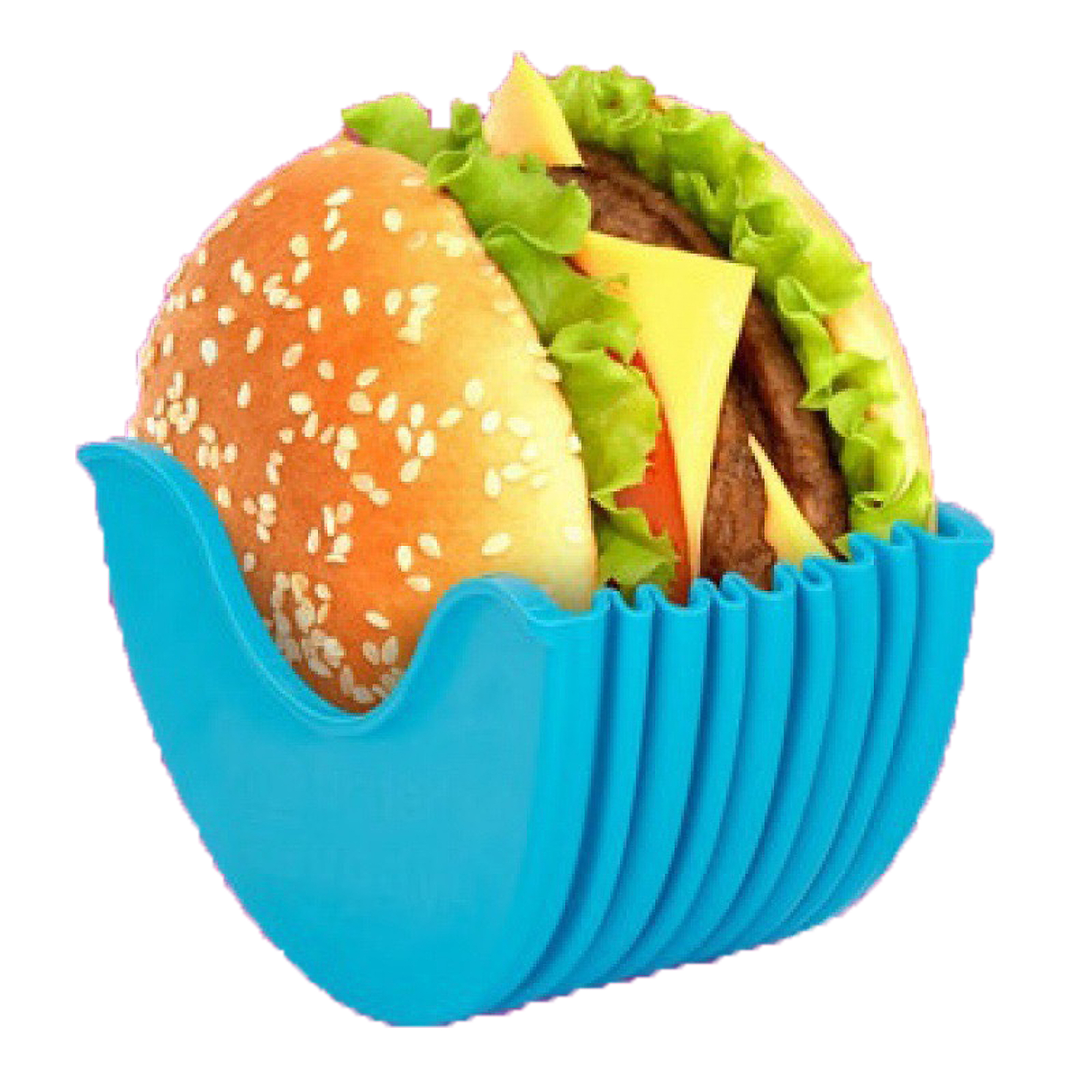 Burger Holder Hamburger Sandwich Fixed Box Mess-Free Clip 6