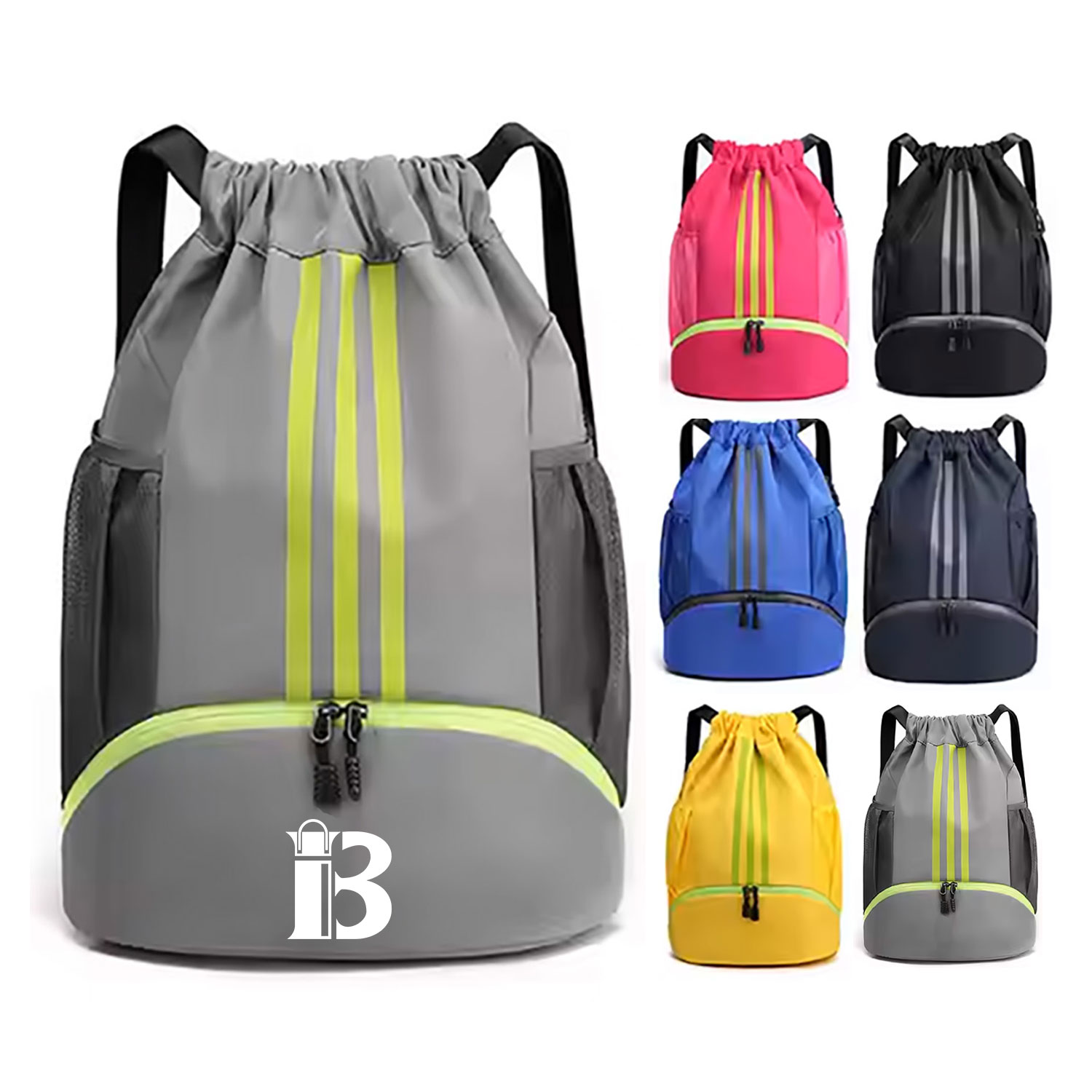 Drawstring Pocket Shoulder Bag 12