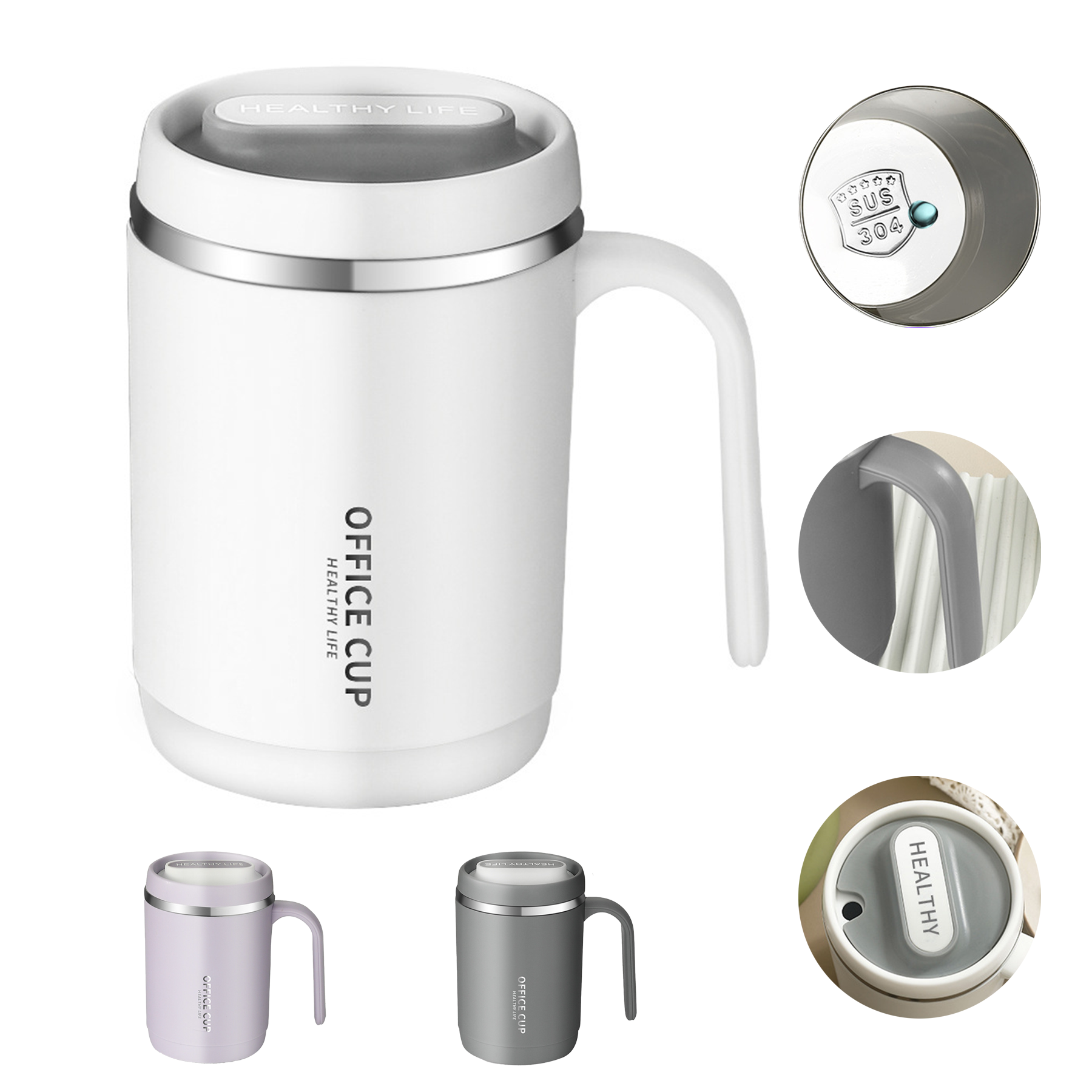 16 Oz Coffee Mug Insulated With Lid 3
