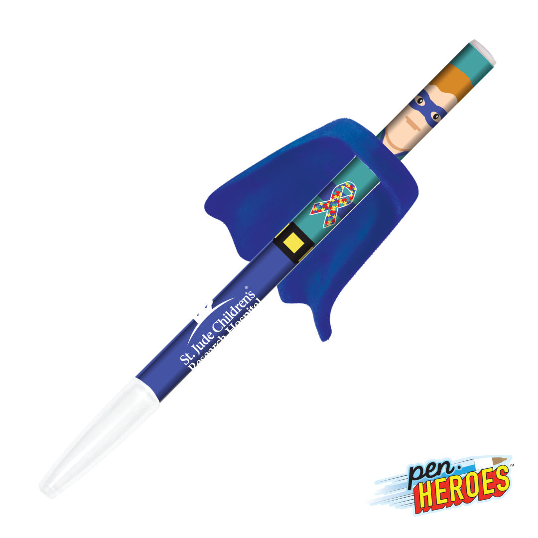 Pen Heroes™ Awareness Series Male w/Cape