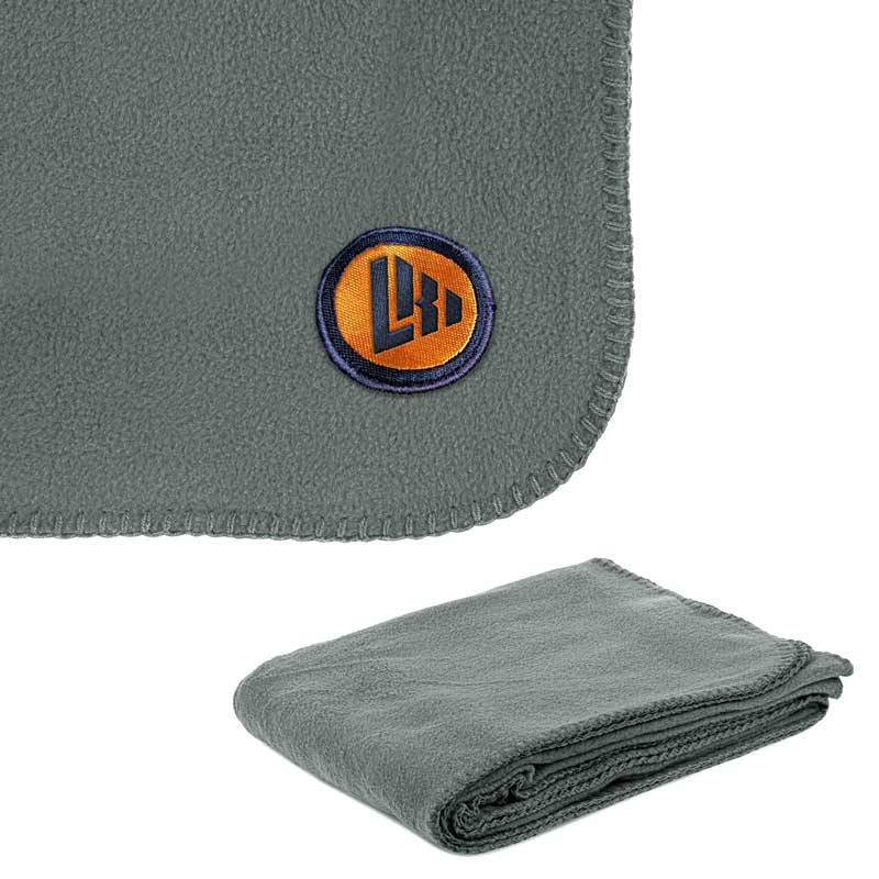 260g Anti-Pill Embroidered Fleece Throw Blanket 50" x 60" 2