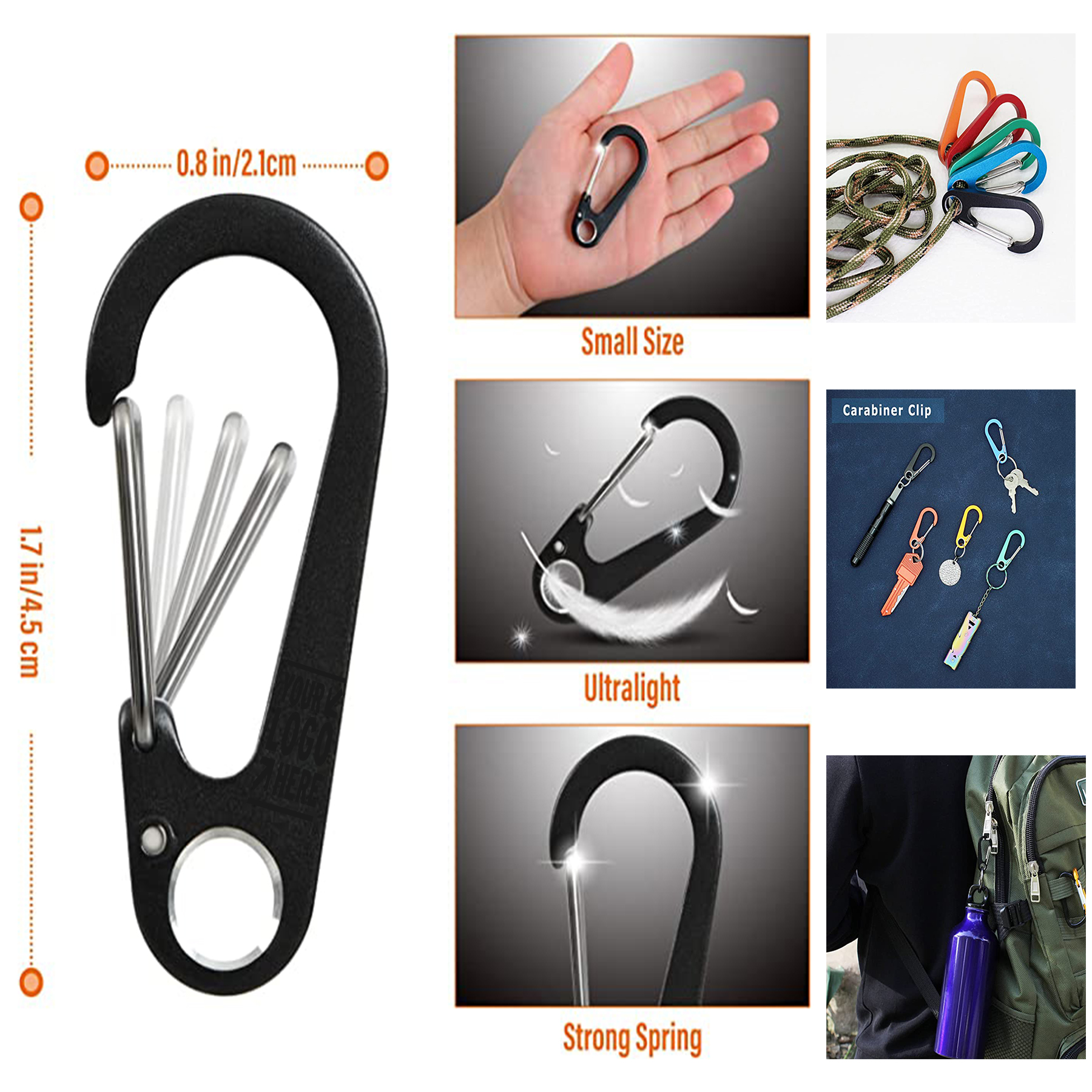 Small Mountaineering Keyring Clip 2
