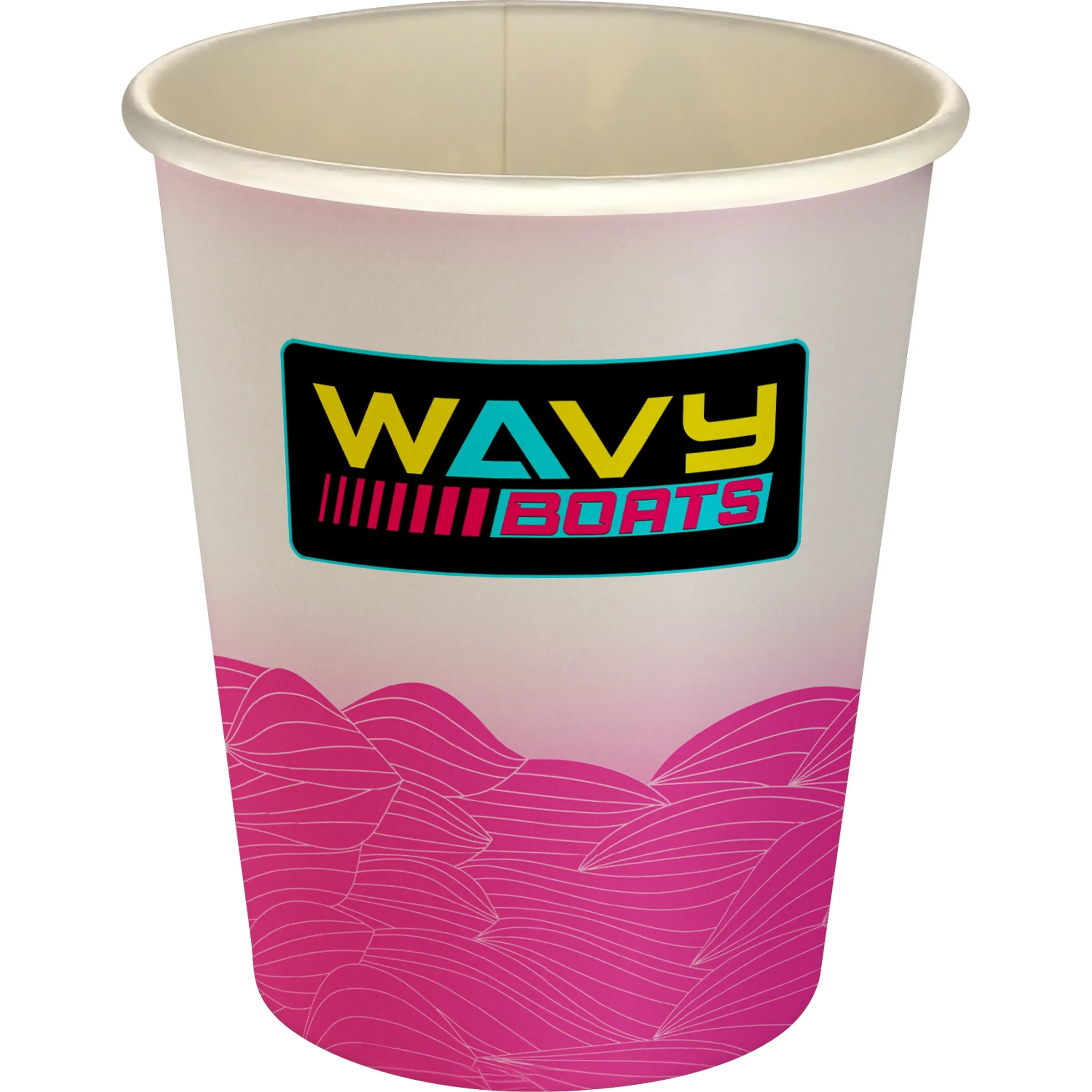 5 oz Full Color Turbulent Waves Paper Cup 1