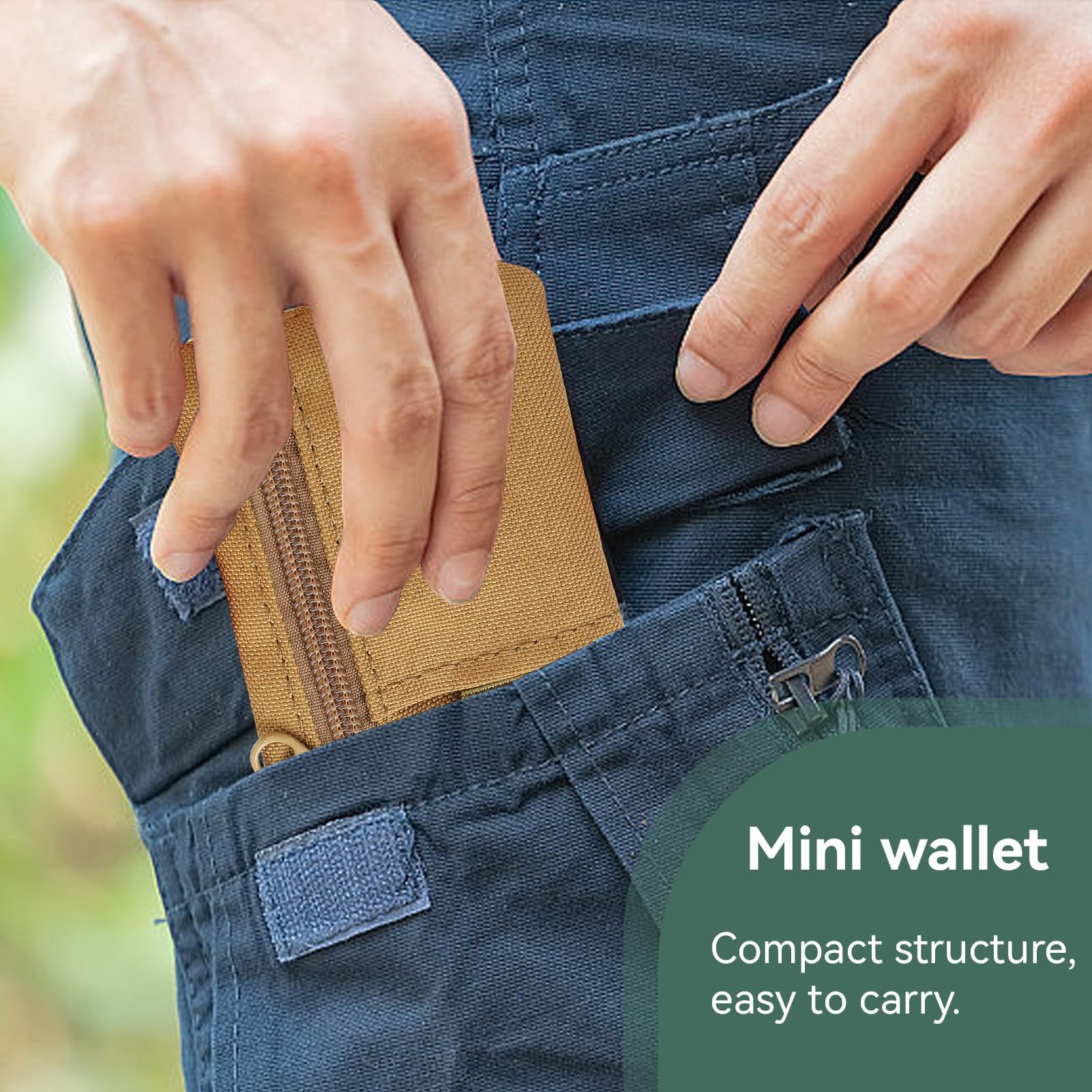 Mini Size EDC Utility Pouch Bag Waist Pack w/ Carabiner 8