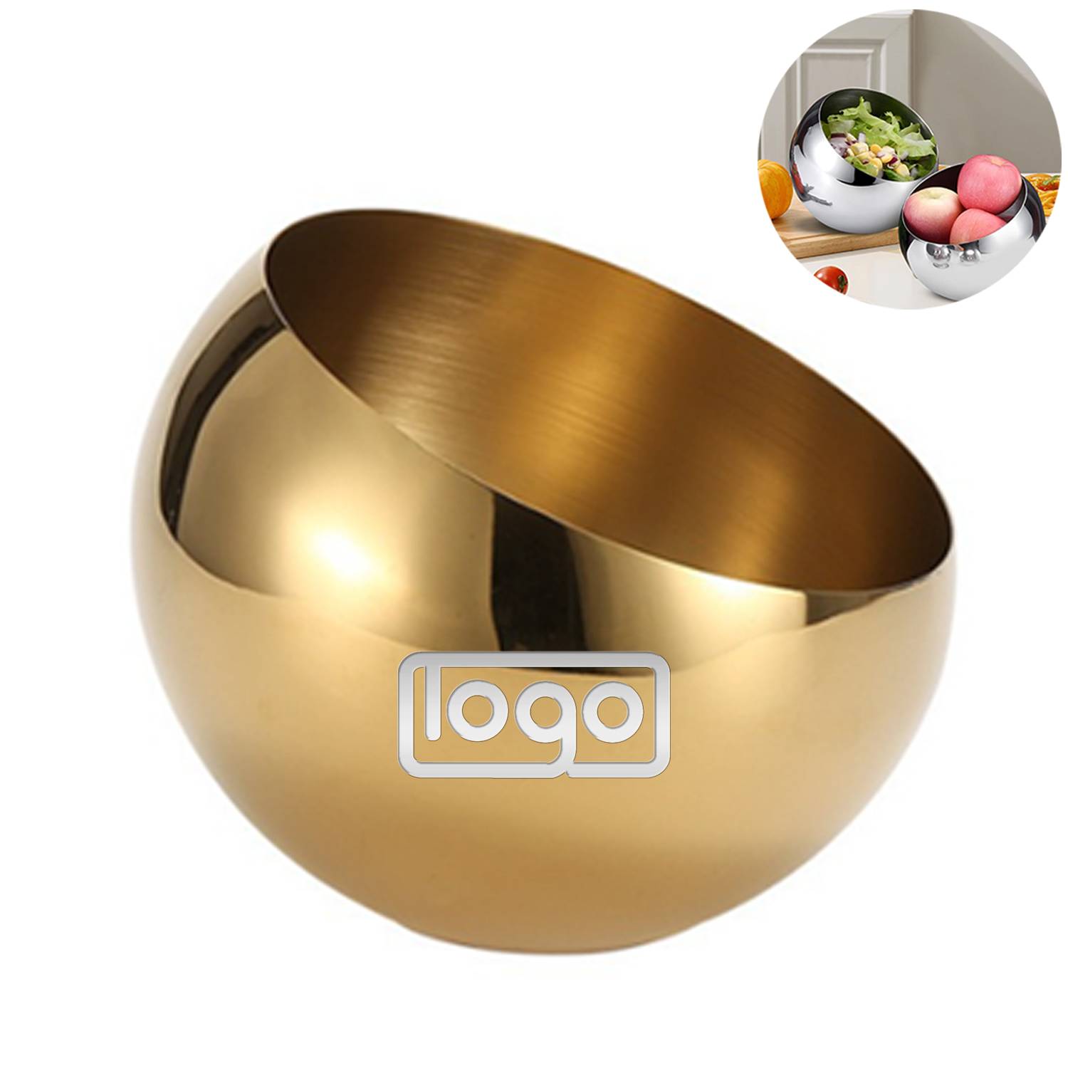 Stainless Steel Slant Cut Bowl 2