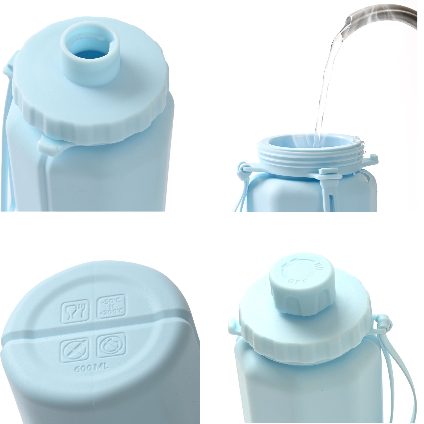 20 Oz Silicone Foldable Reusable Retractable Cup 2