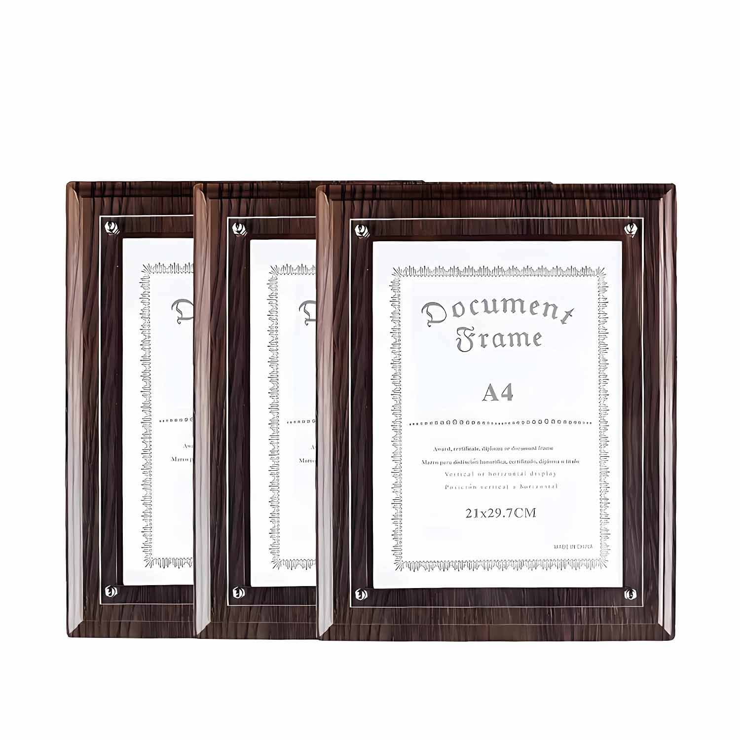 Certificate Diploma Sturdy Made Of Solid Wood Frame 3