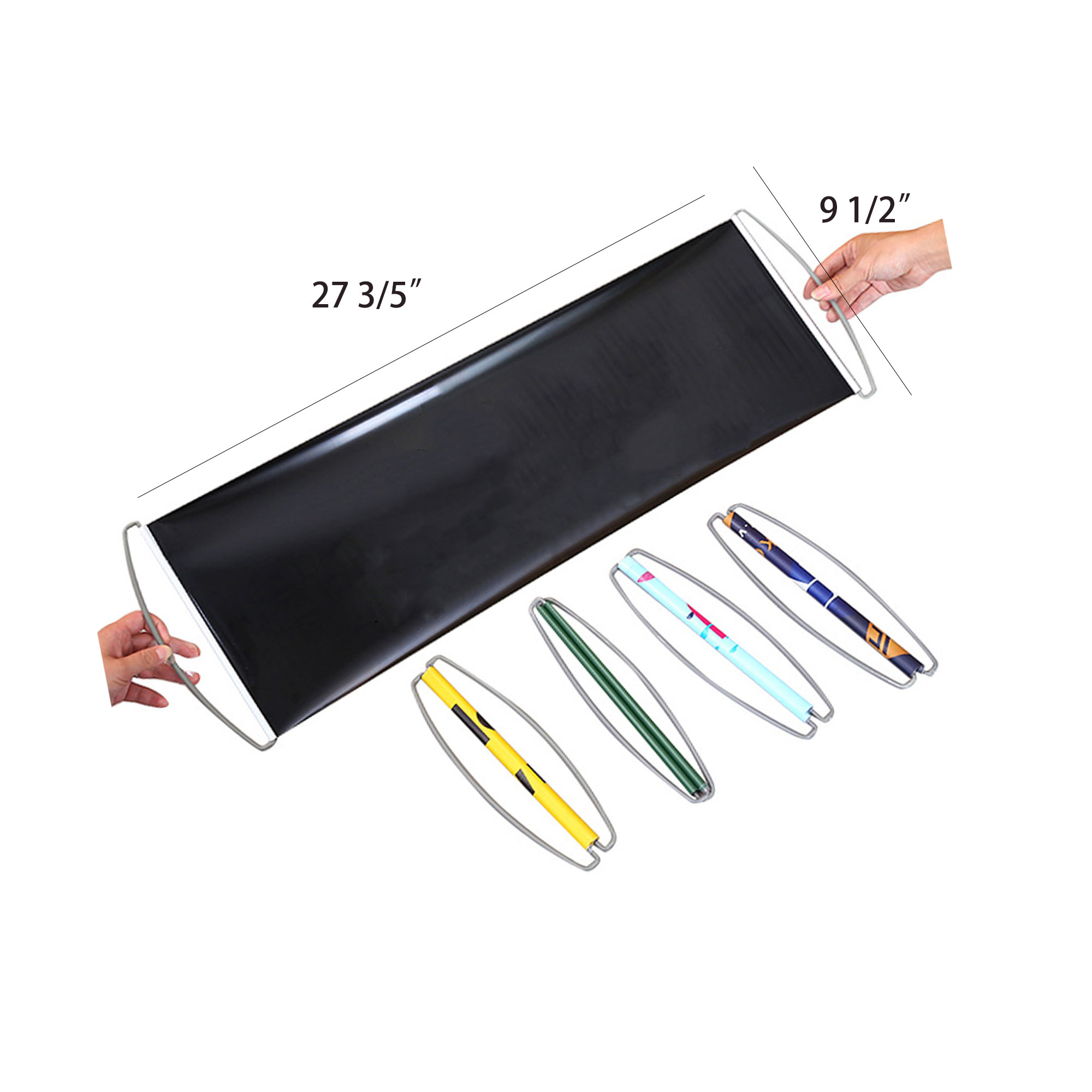 Customized Retractable Hand Held Flag 2