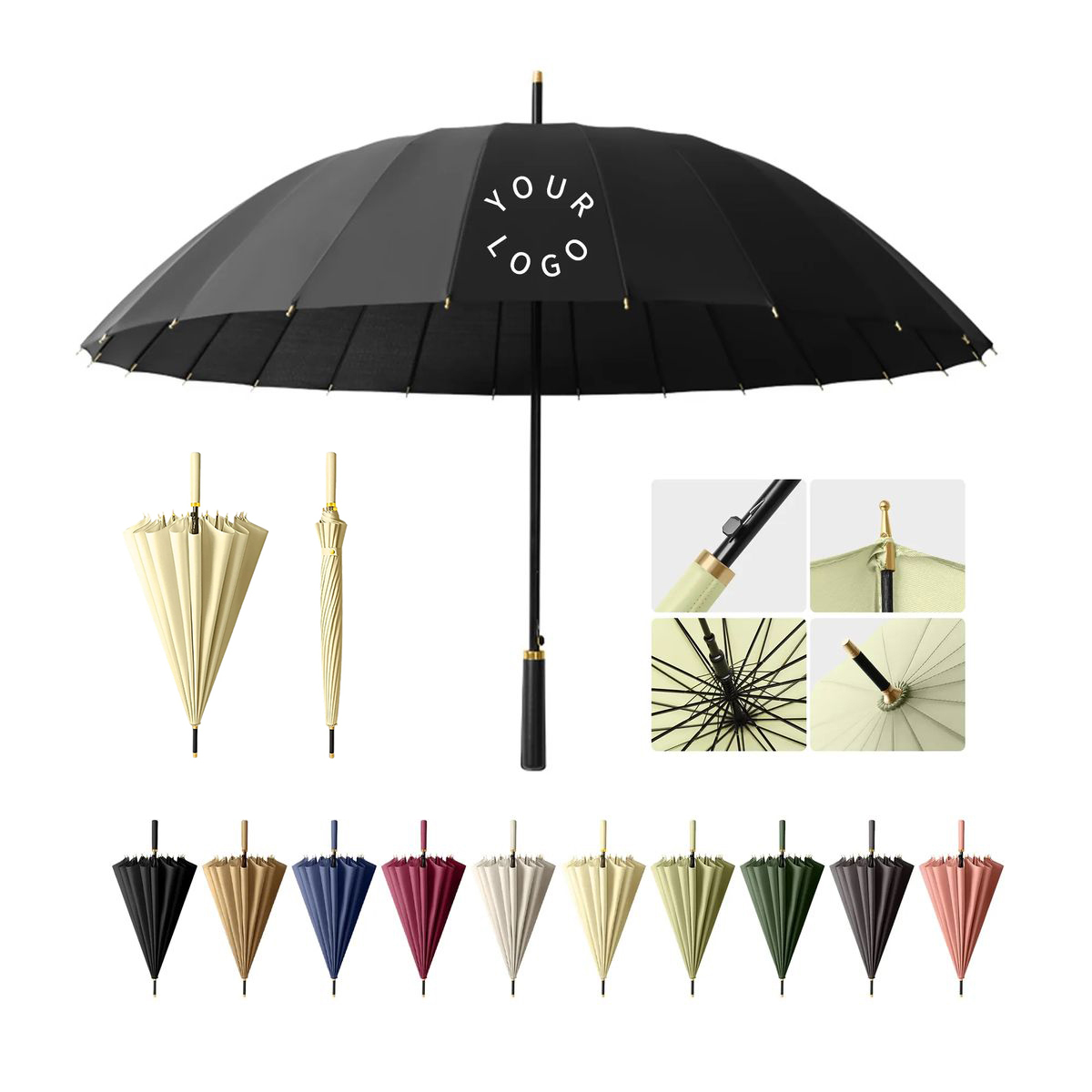Percussion Cloth Umbrella with Automatic Open Design 11