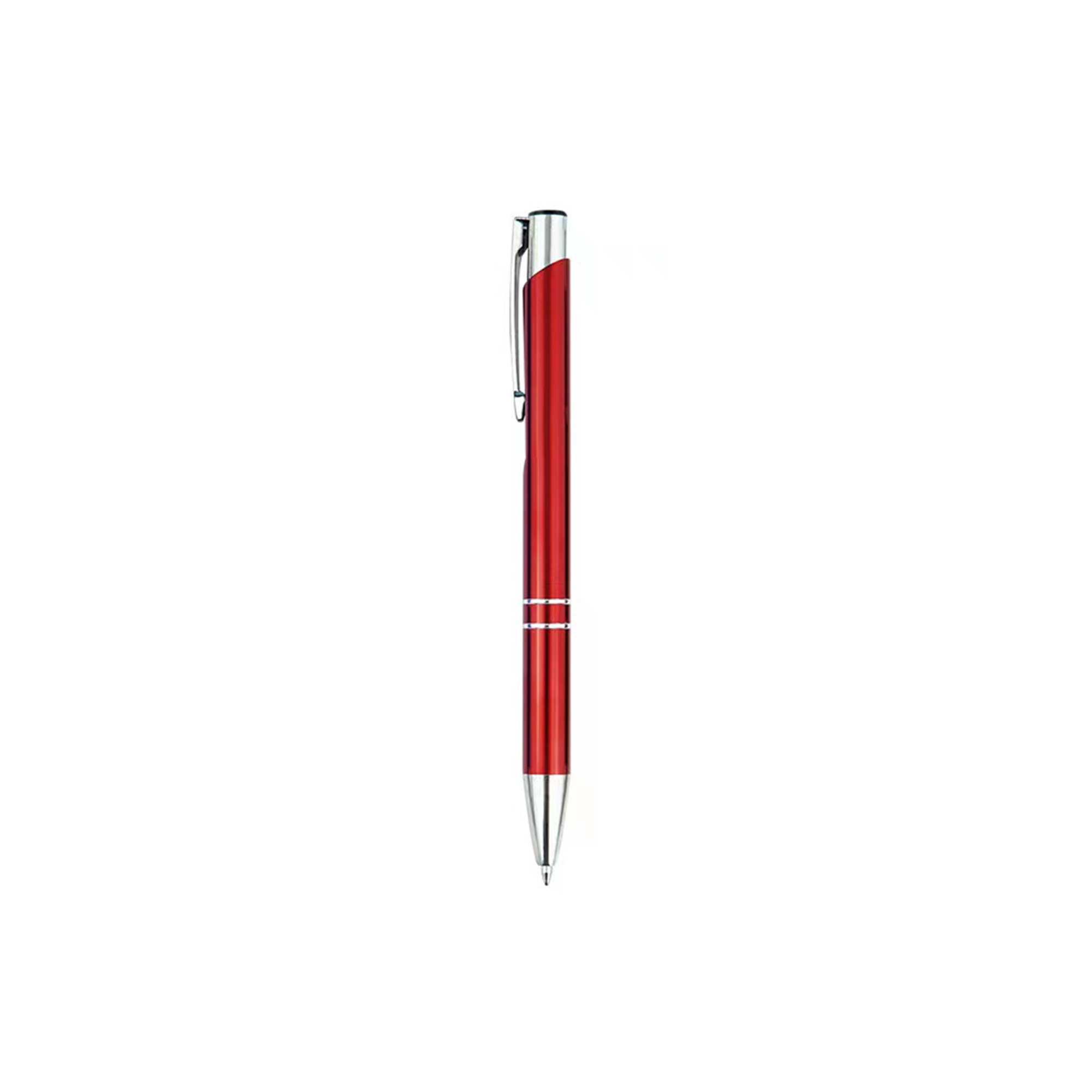 Metal Click Action Ballpoint Pen With Refill 8