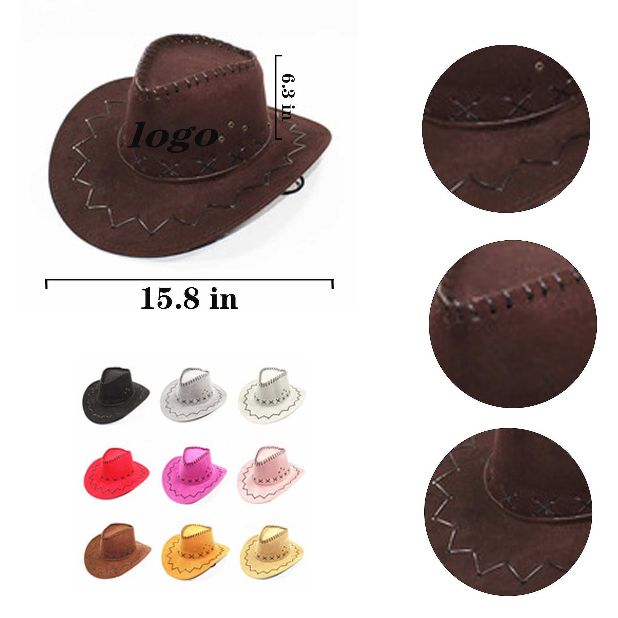 Western Cowboy Retro Custom Sunshade Hat 2