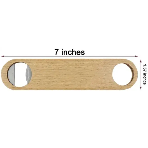 Wooden Paddle Bottle Opener 2