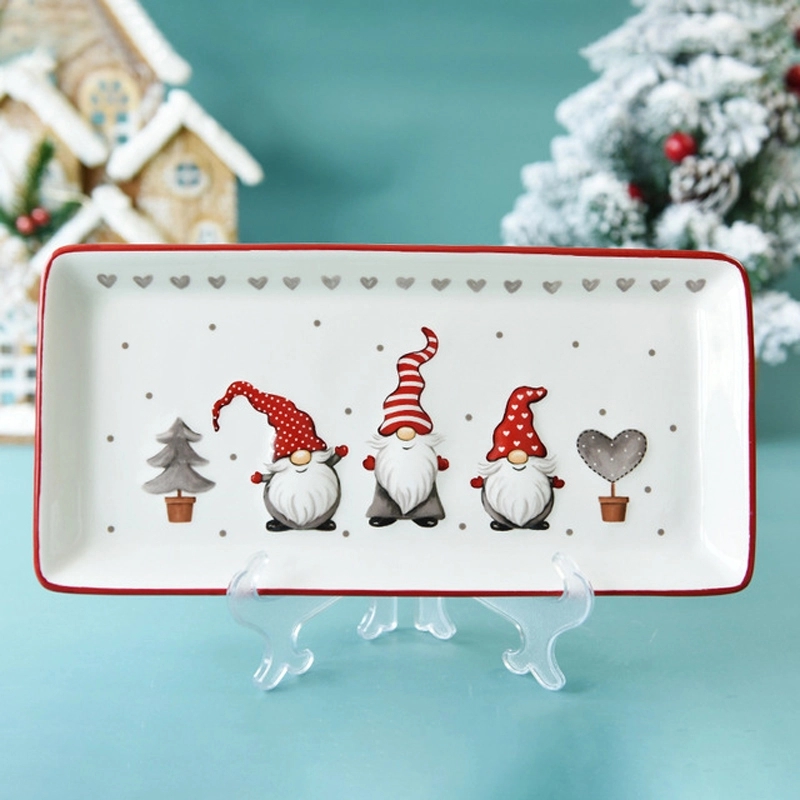 Rectangular Christmas Plate 5